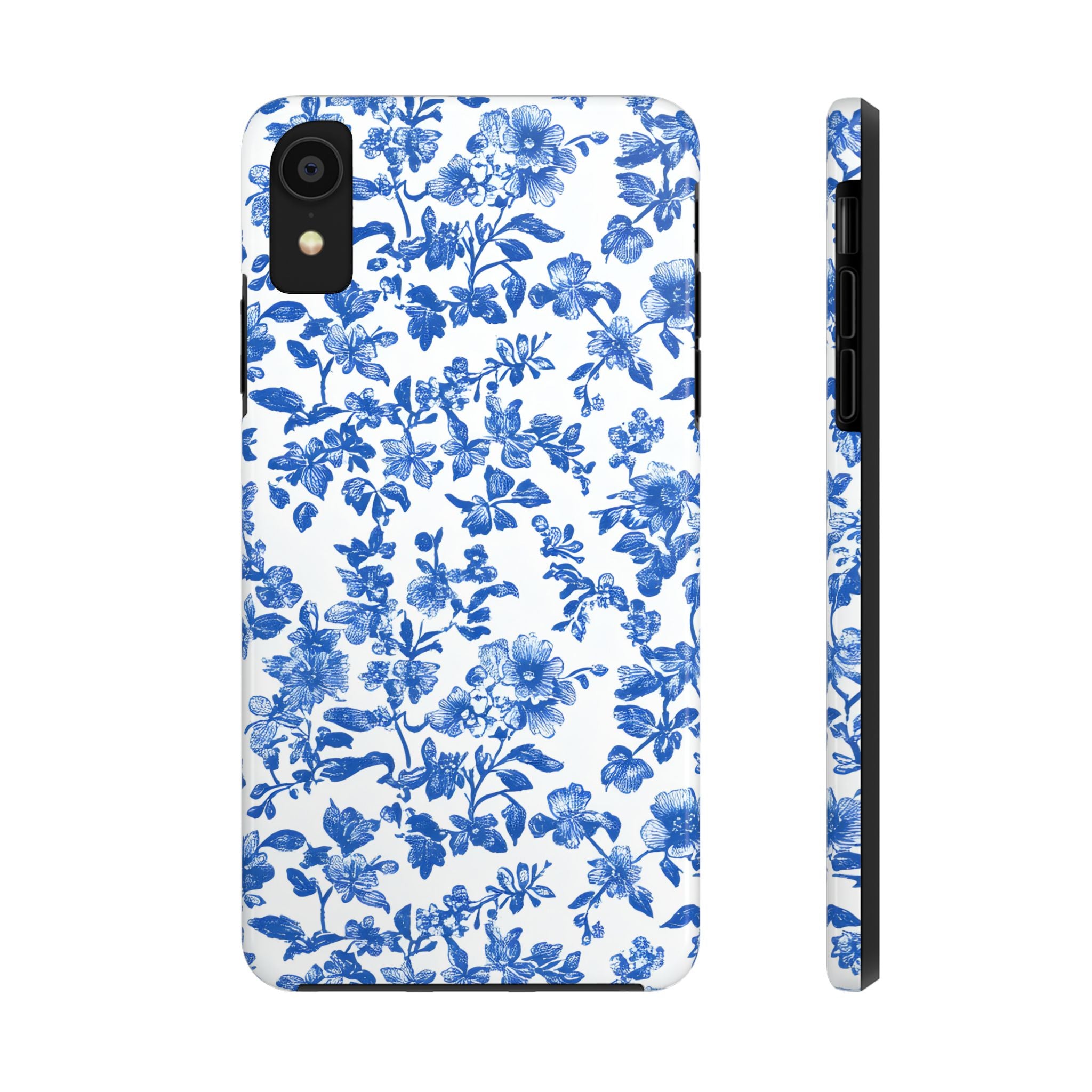 french-toile-floral-tough-iphone-case-blue-iphone-cover-protective-iphone-case-hard-shell-iphone-case-vintage-design-phone-ca