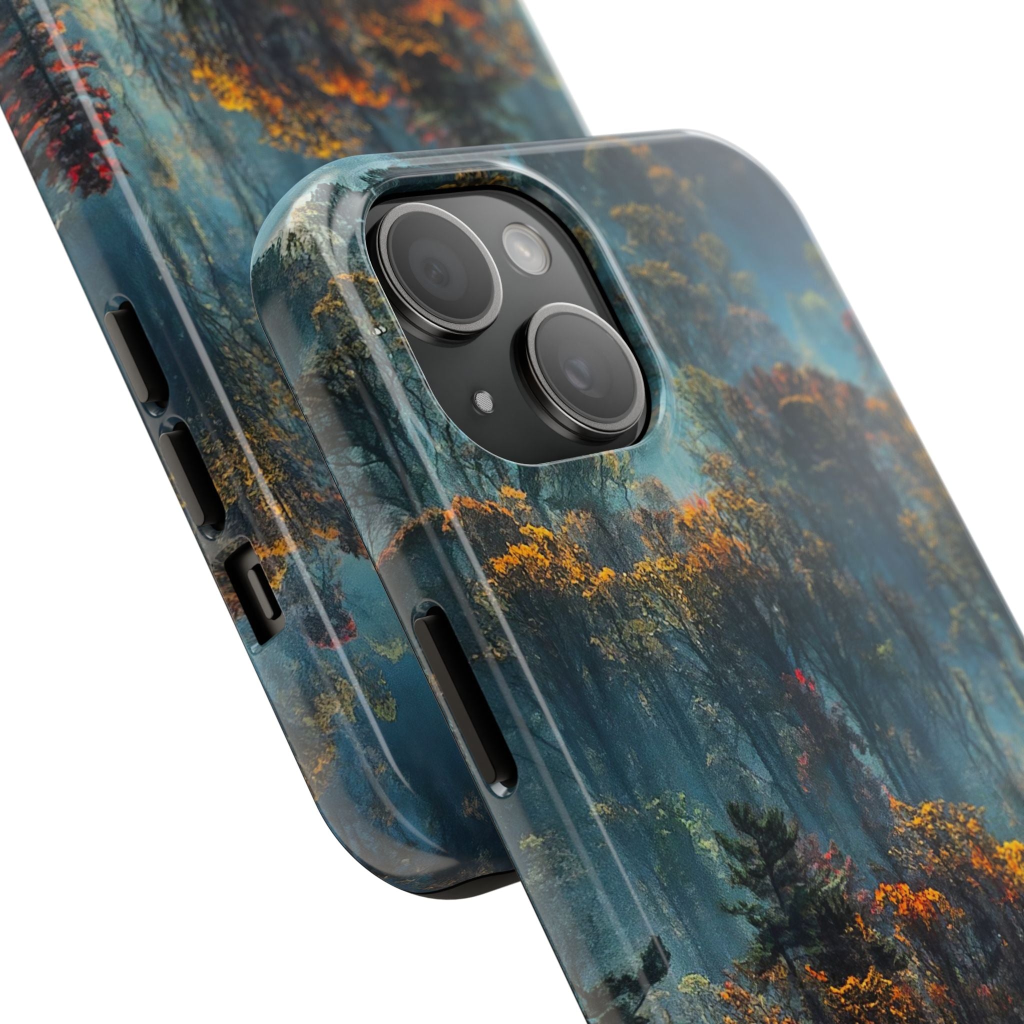 iphone-tough-case-misty-forrest-foggy-fall-iphone-covers-protective-smartphone-cover-nature-lover-gift-adventure-accessory