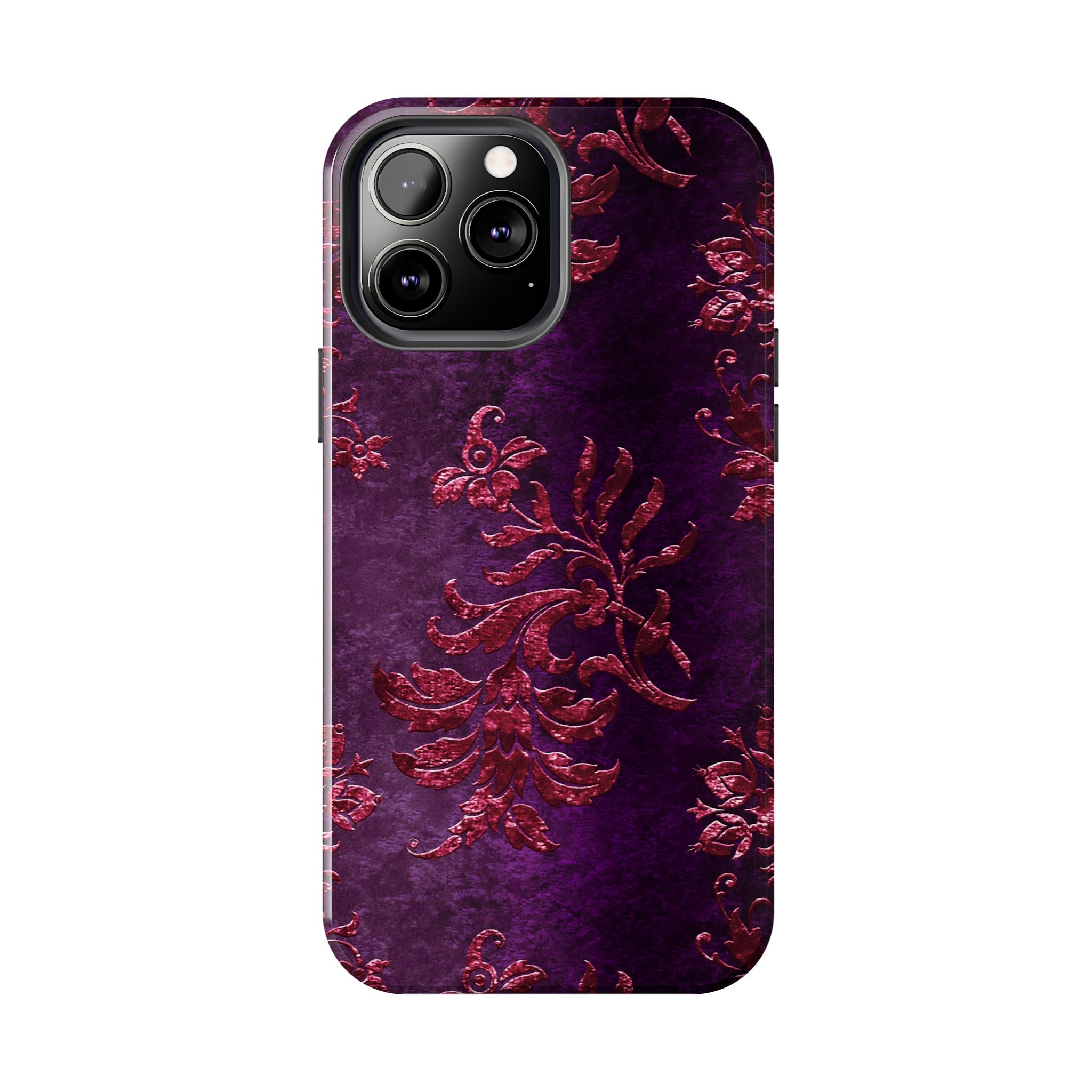 embossed-burgundy-velvet-tough-iphone-case-protective-iphone-cover-heavy-duty-iphone-case-rugged-phone-case-durable-smartphon