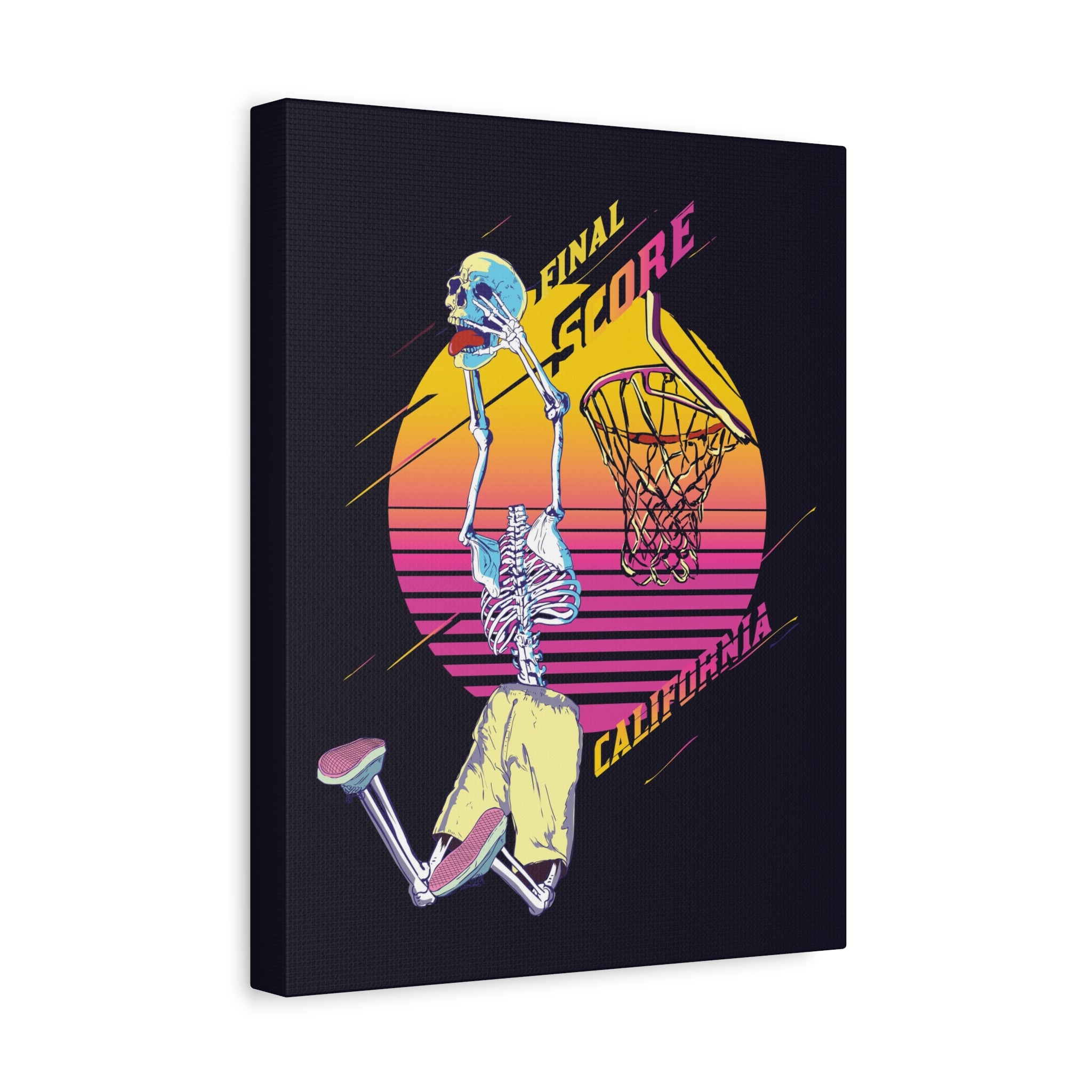 california-basketball-canvas-wall-art-basketball-prints-skull-art-retro-basketball-decor-basketball-home-wall-decor-housewarm