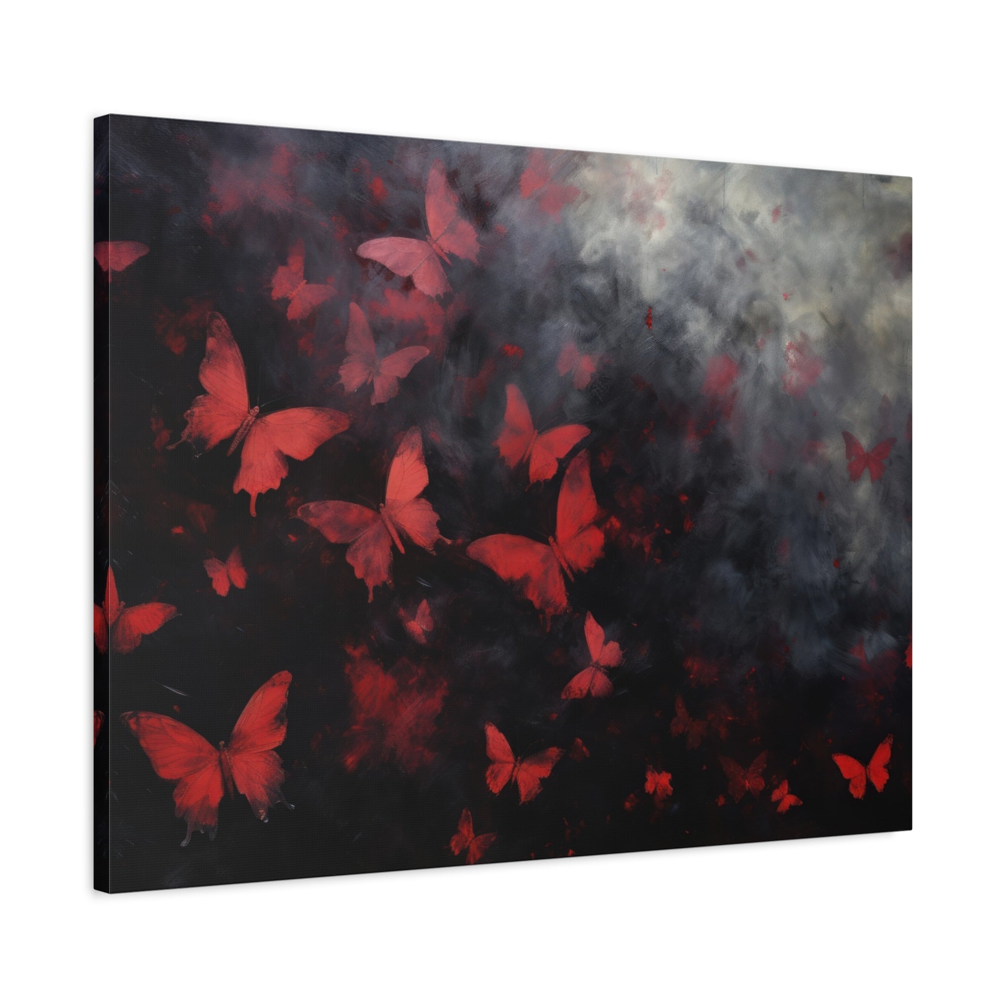 canvas-print-red-butterfly-brush-strokes-elegant-living-room-decor-housewarming-gift-canvas-wall-art-abstract-paintings