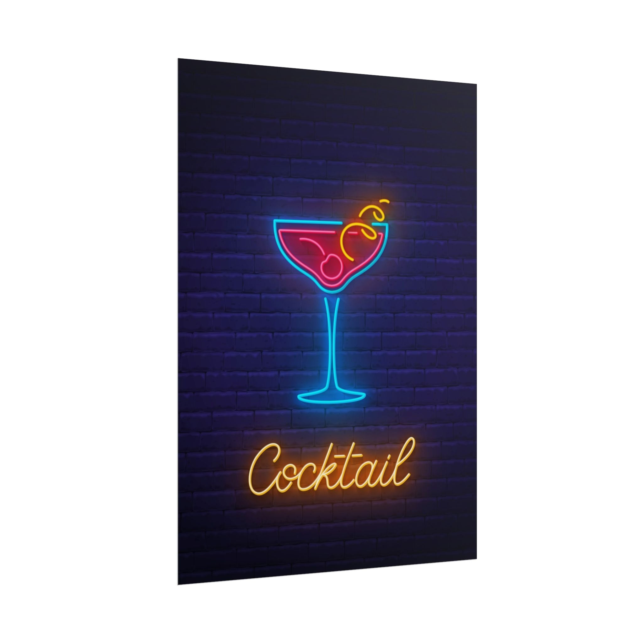 cocktail-neon-martini-poster-wall-art-decor-large-poster-artwork-cocktail-print-bar-decor-kitchen-wall-art