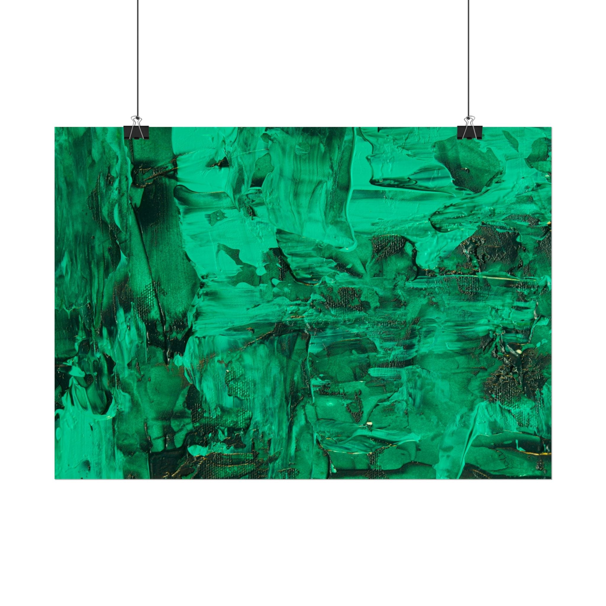 Abstract Green Poster Wall Art, Home Decor, Office Decor, Green Canvas Bedroom, Green Poster Print, Modern Art, Green Wall Decor