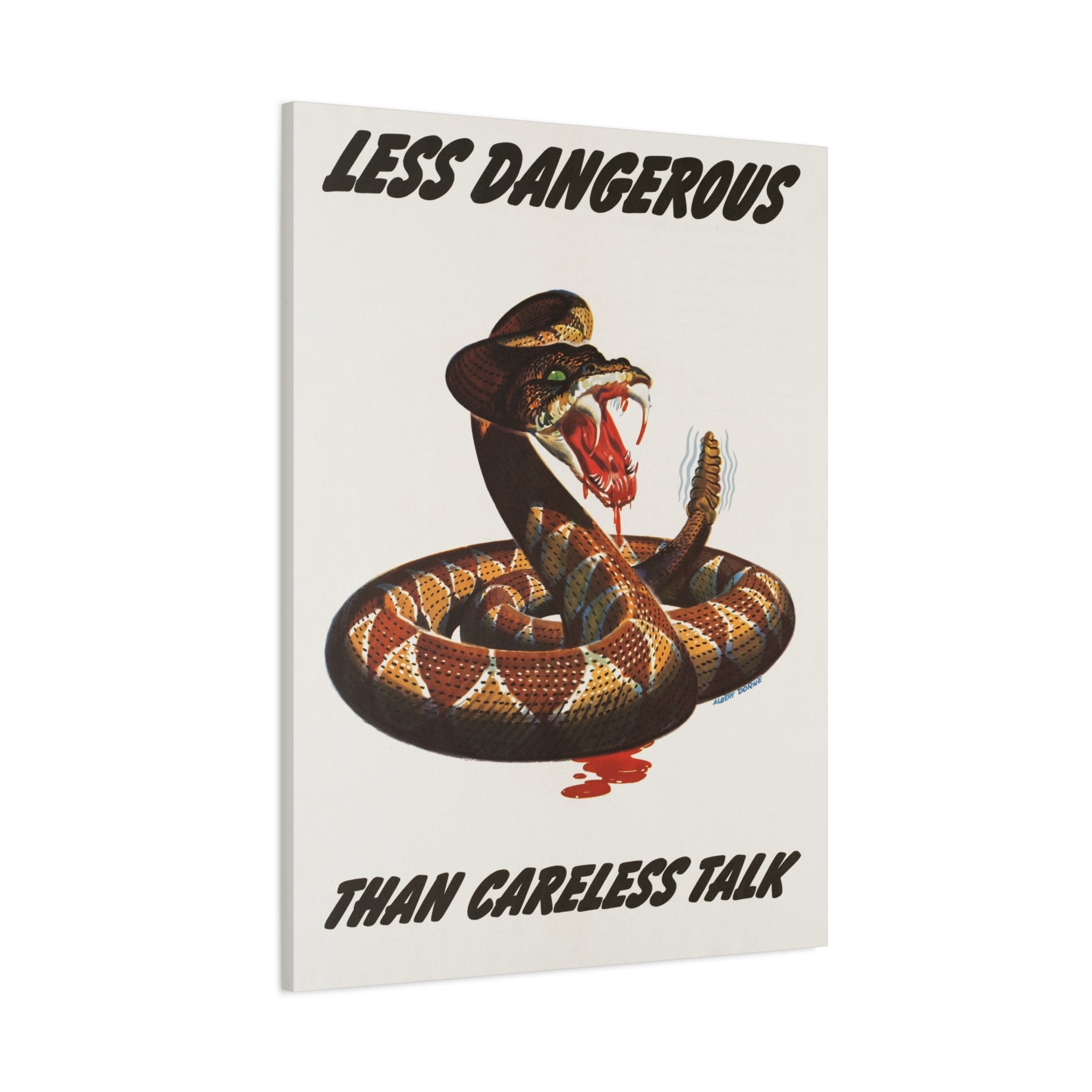 canvas-print-cobra-motivational-art-matte-finish-stretched-wall-art-less-dangerous-than-careless-talk-home-decor