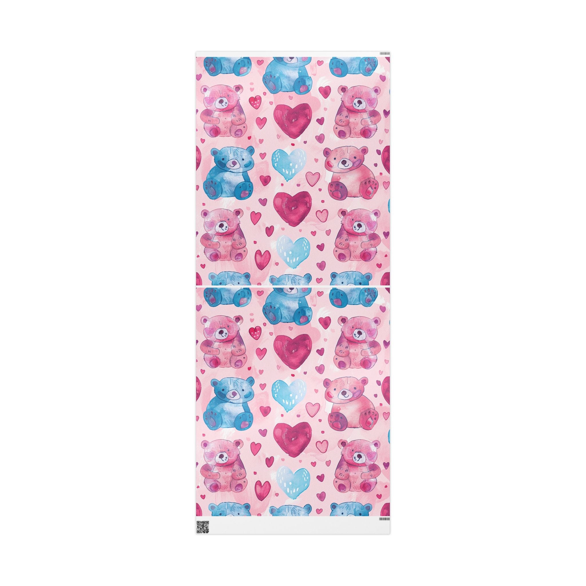 gift-wrap-teddy-bear-wrapping-paper-love-valentines-gift-wrap-holiday-gift-wrap-cute-pink-wrapping-paper-gift-wrapping-presen