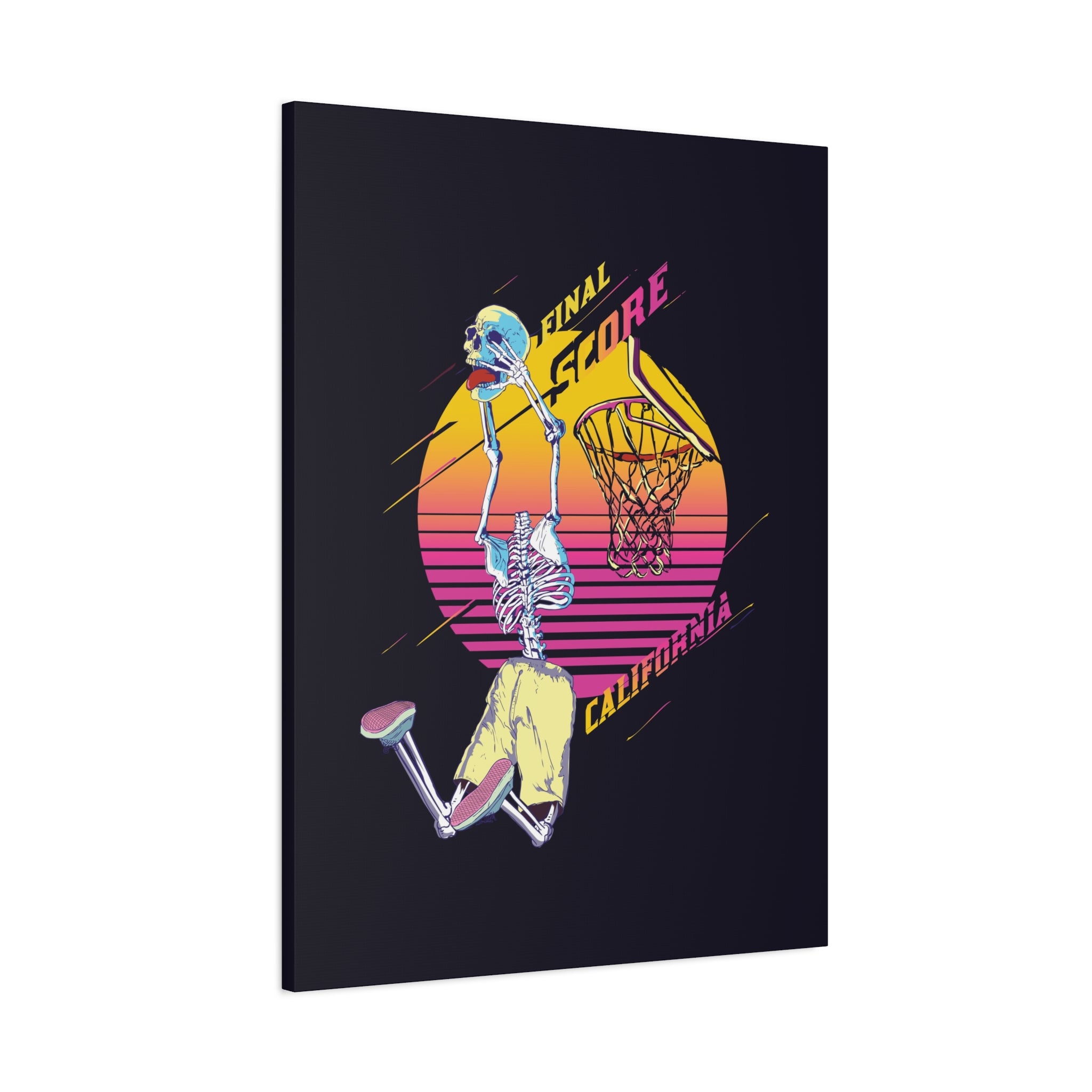 california-basketball-canvas-wall-art-basketball-prints-skull-art-retro-basketball-decor-basketball-home-wall-decor-housewarm