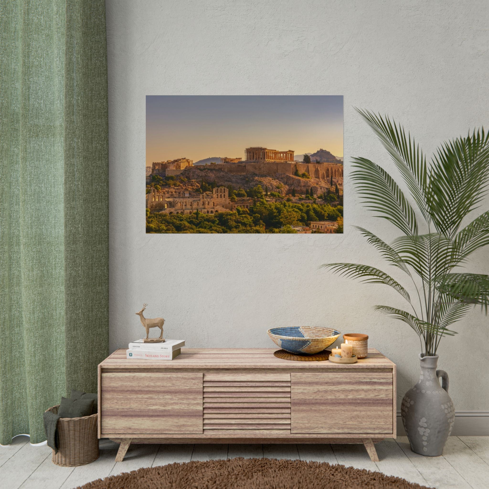 acropolis-panoramic-fine-art-poster-print-greek-wall-art-athens-greece-home-decor-travel-lover-gift-landscape
