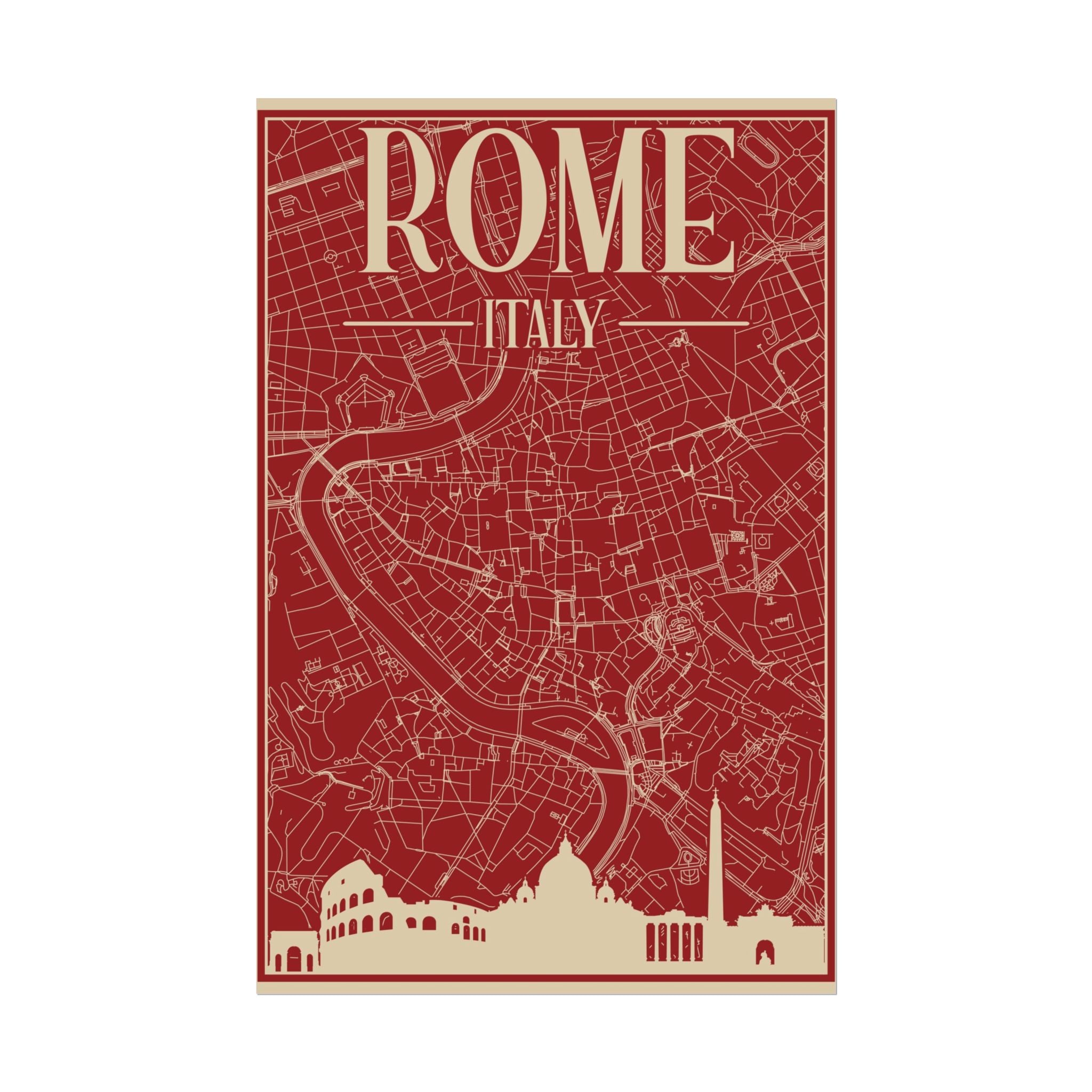 rome-italy-travel-poster-rolled-posters-for-home-decor-wall-art-print-italian-cityscape-wall-hanging