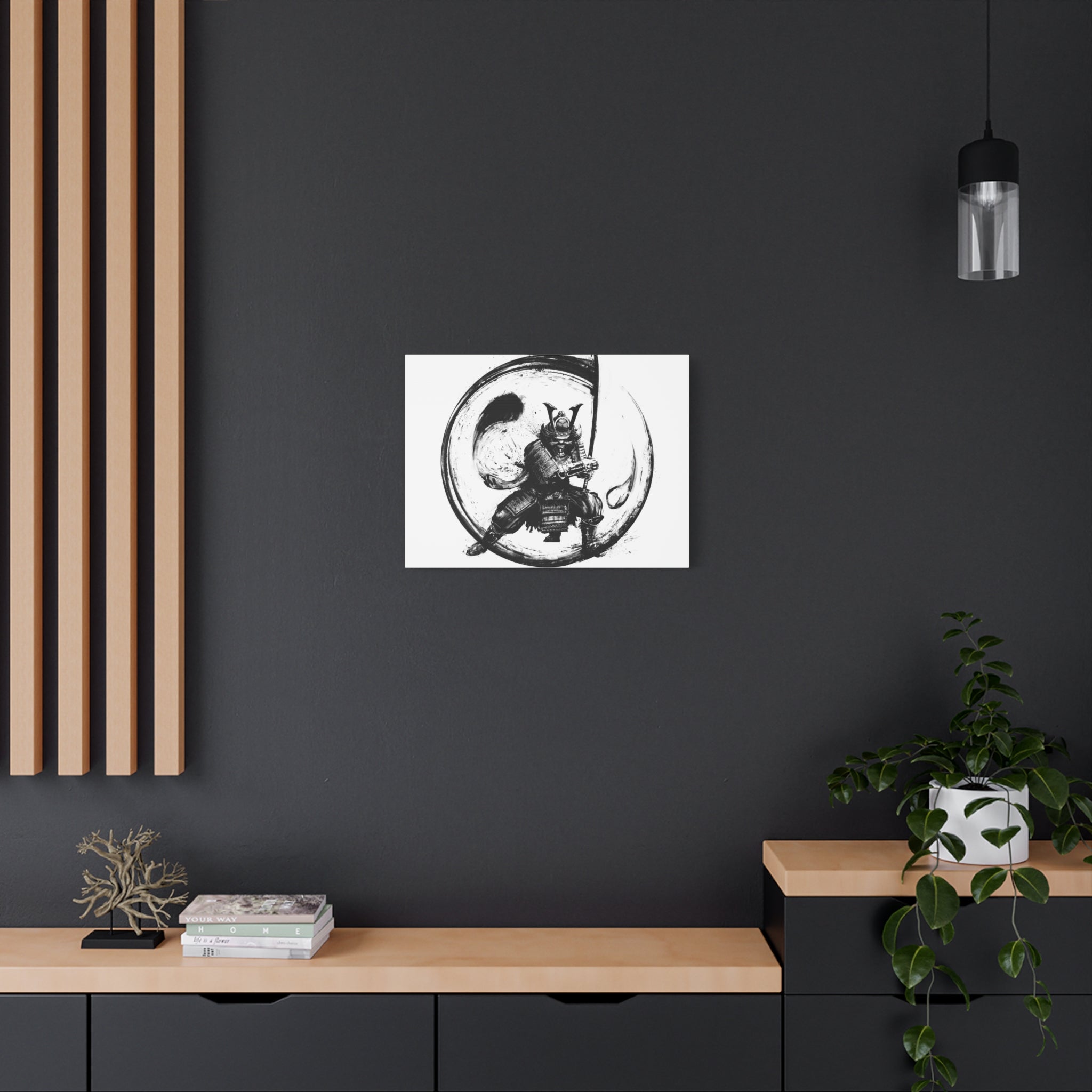 canvas-wall-art-japanese-samurai-ying-yang-katana-oni-mask-black-and-white-home-decor-zen-wall-hanging-asian-art-samurai-swor