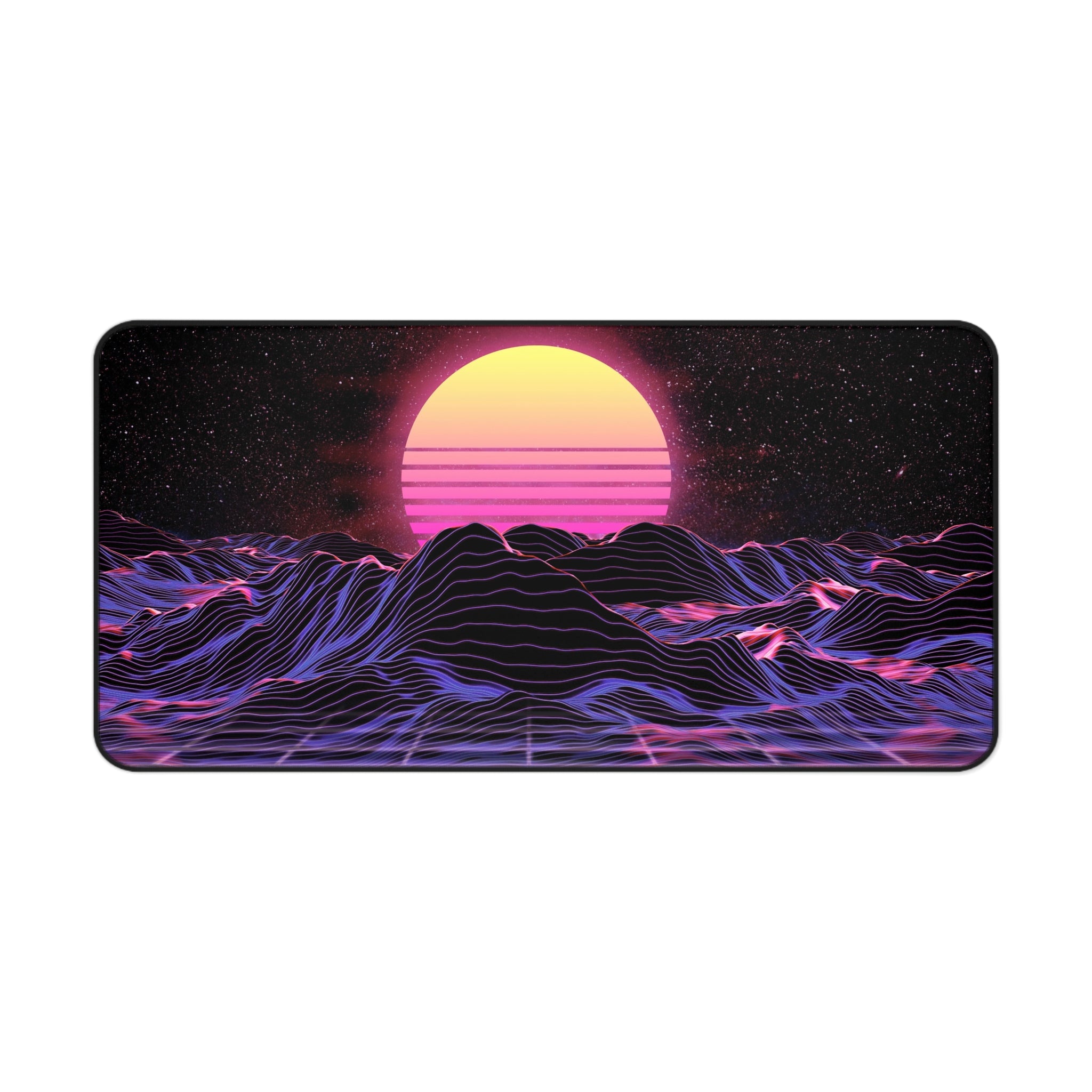 colorful-vibrant-vaporwave-mouse-pad-retro-retrowave-desk-mat-neon-synthwave-desk-pad-vaporwave-sun-and-mountains