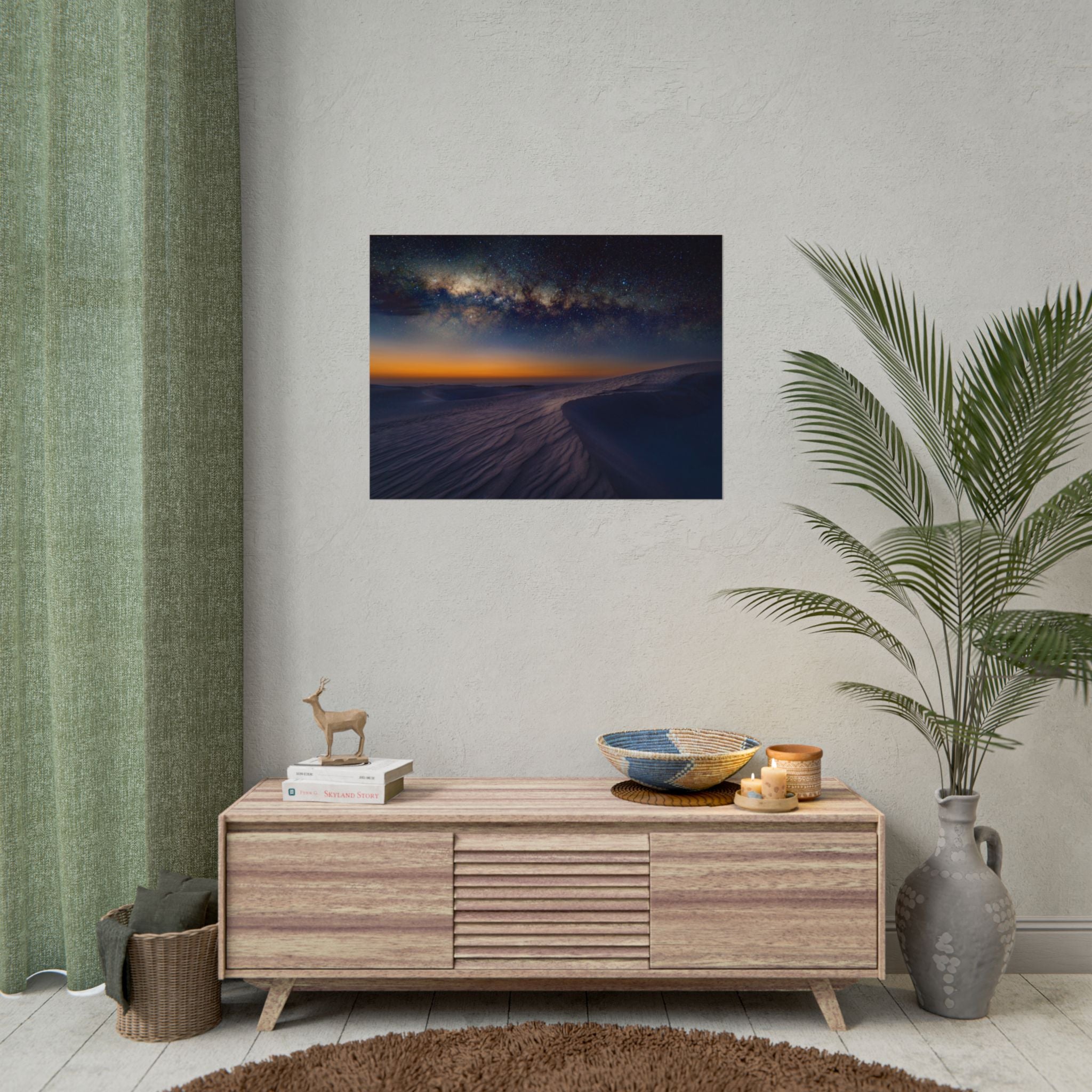 desert-landscape-poster-print-milky-way-wall-art-desert-wall-decor-unique-home-decor-starry-night-picture
