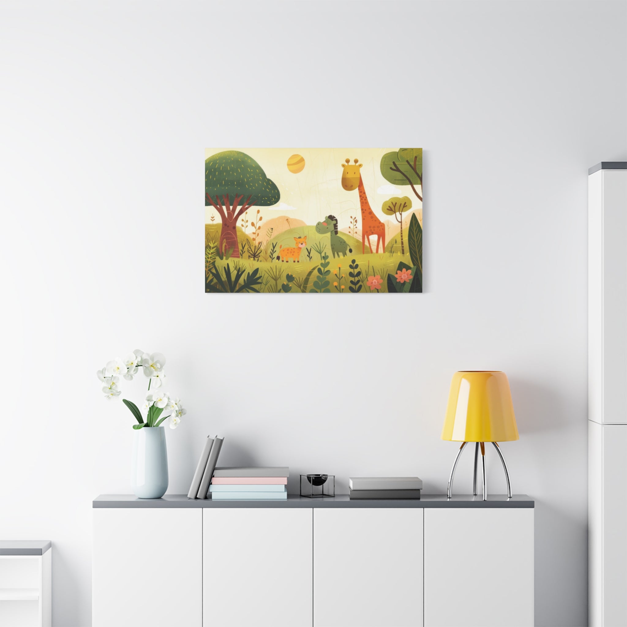 canvas-wall-art-safari-nursery-decor-baby-animals-print-stretched-matte-canvas-nursery-art-cute-animals-decoration-baby-nurse