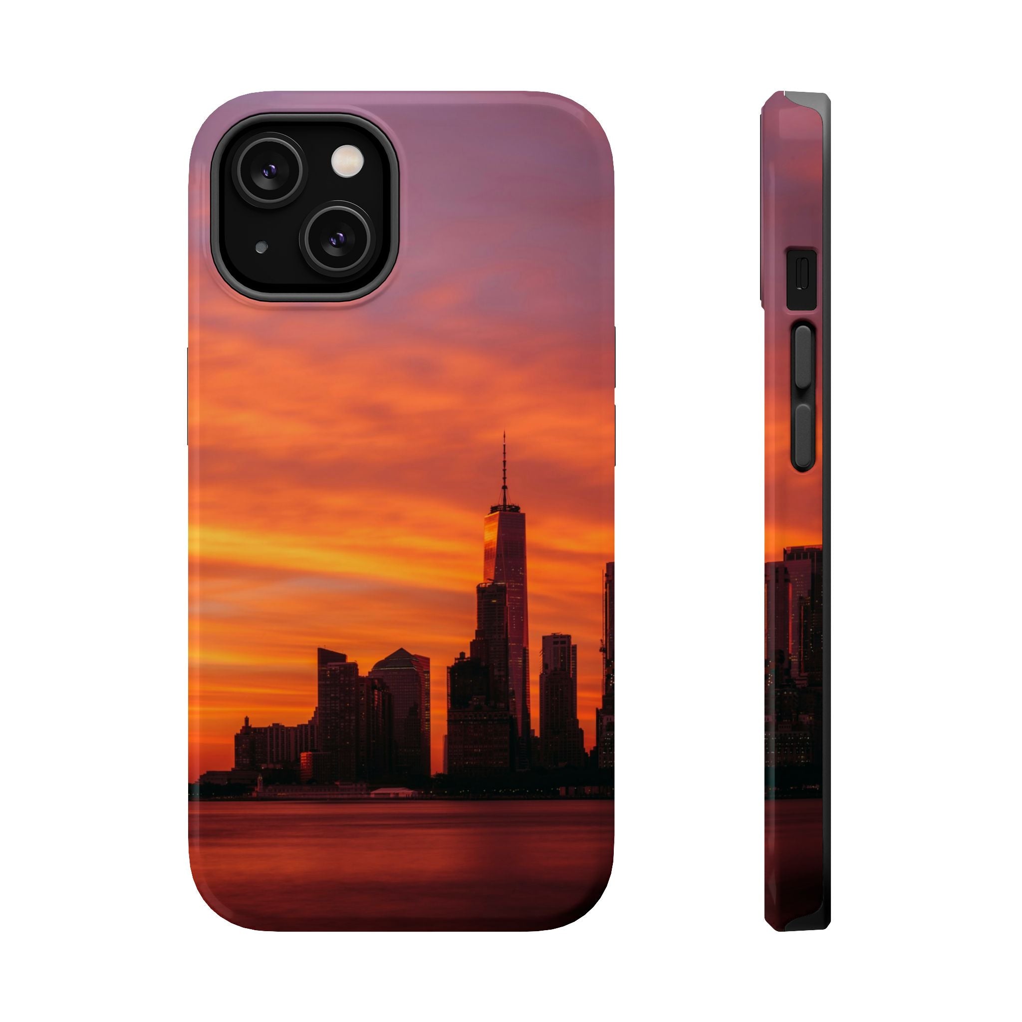 sunset-nyc-cityscape-magnetic-tough-case-durable-phone-protector-new-york-tough-case-gift-for-photographers-urban-aesthetic