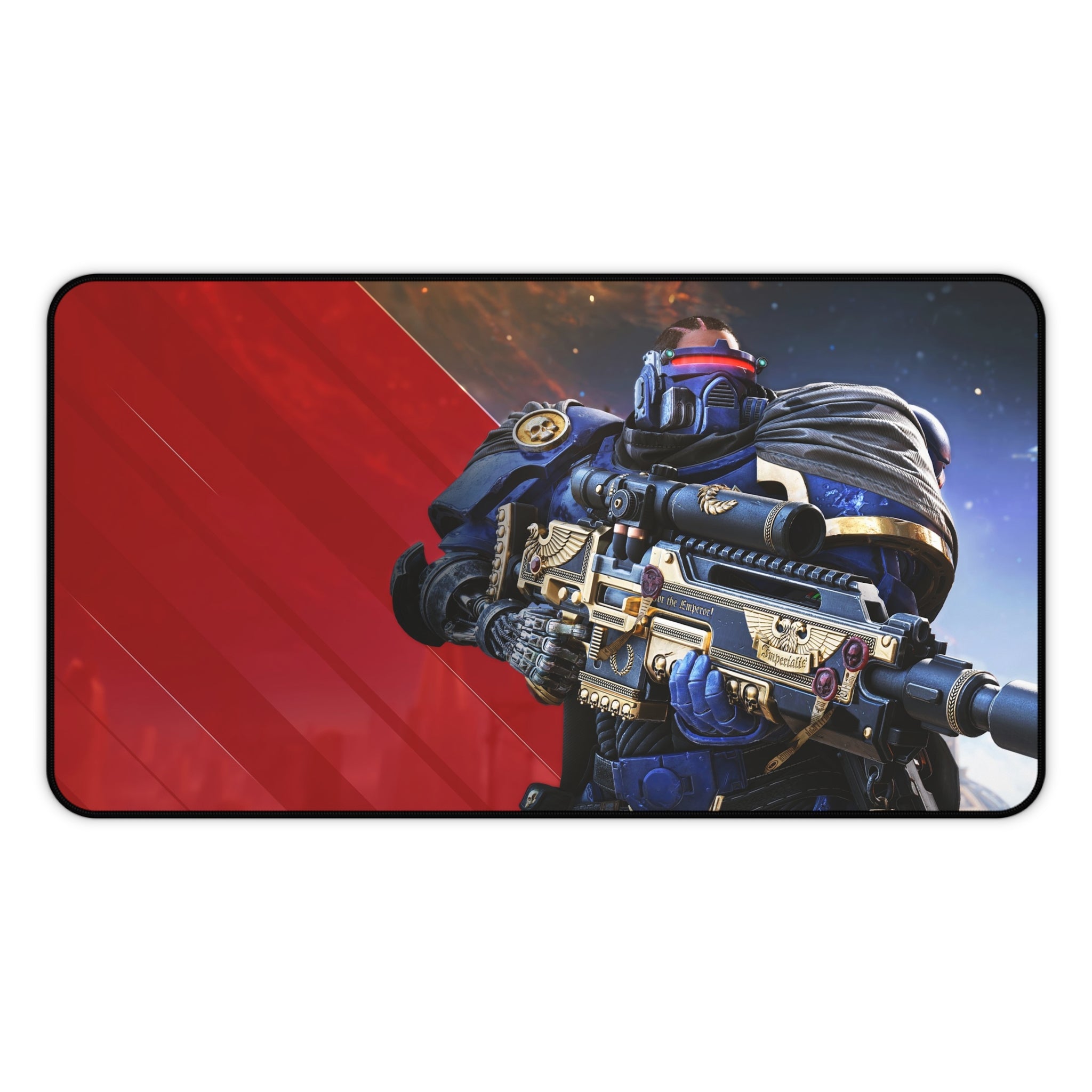 Warhammer 40k Space Marine 2 Tactical Sniper, Gaming Mouse Pad - XL Desk Mat & Extended Desk Pad for Wargaming, Gamer Gift