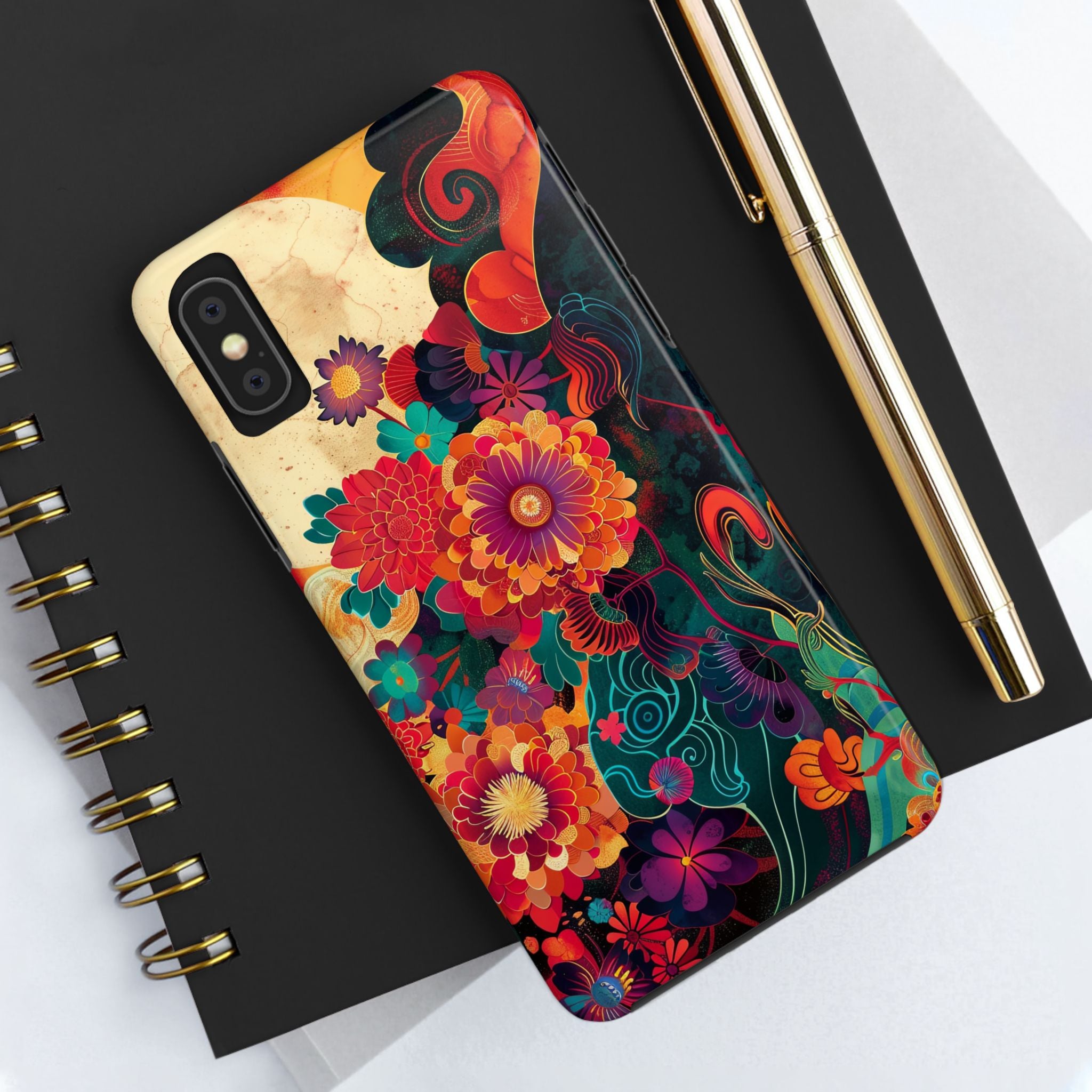 iphone-tough-case-retro-japanese-flowers-floral-phone-cover-vintage-japanese-style-protective-phone-case-asian-floral-design-