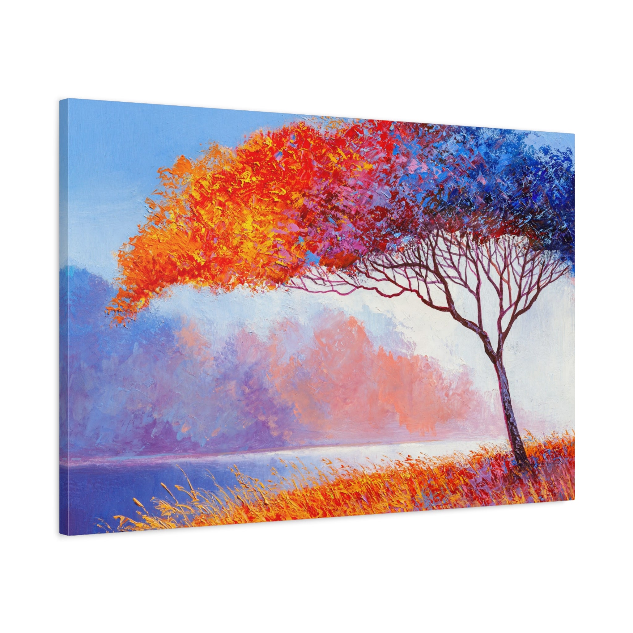 canvas-wall-art-fall-floral-brush-effect-tree-print-stretched-matte-canvas-home-decor-autumn-decor-gift-for-nature-lovers