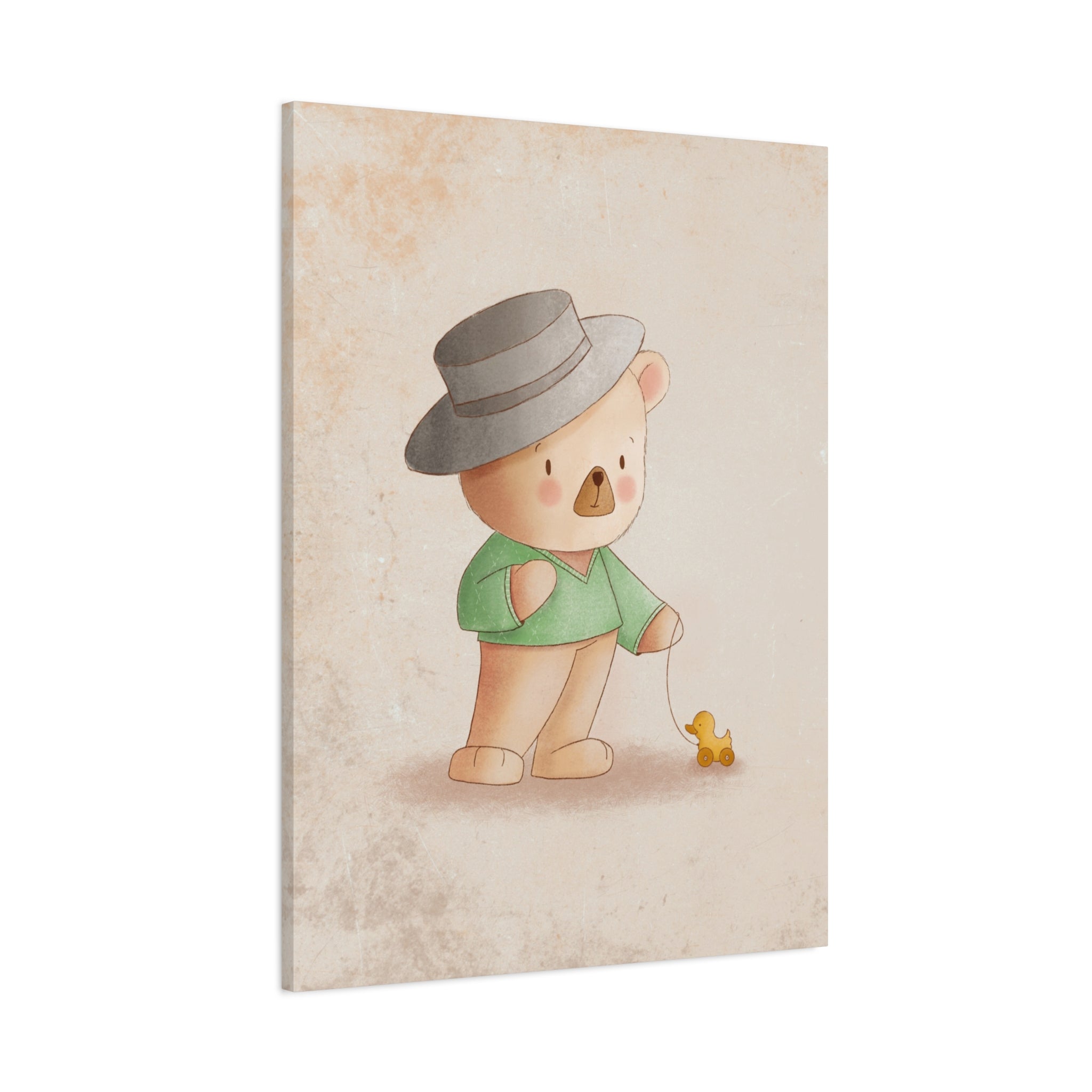 canvas-wall-art-cute-bear-nursery-decor-baby-bear-print-stretched-canvas-nursery-art-cute-bear-decoration-baby-nursery-cute-a