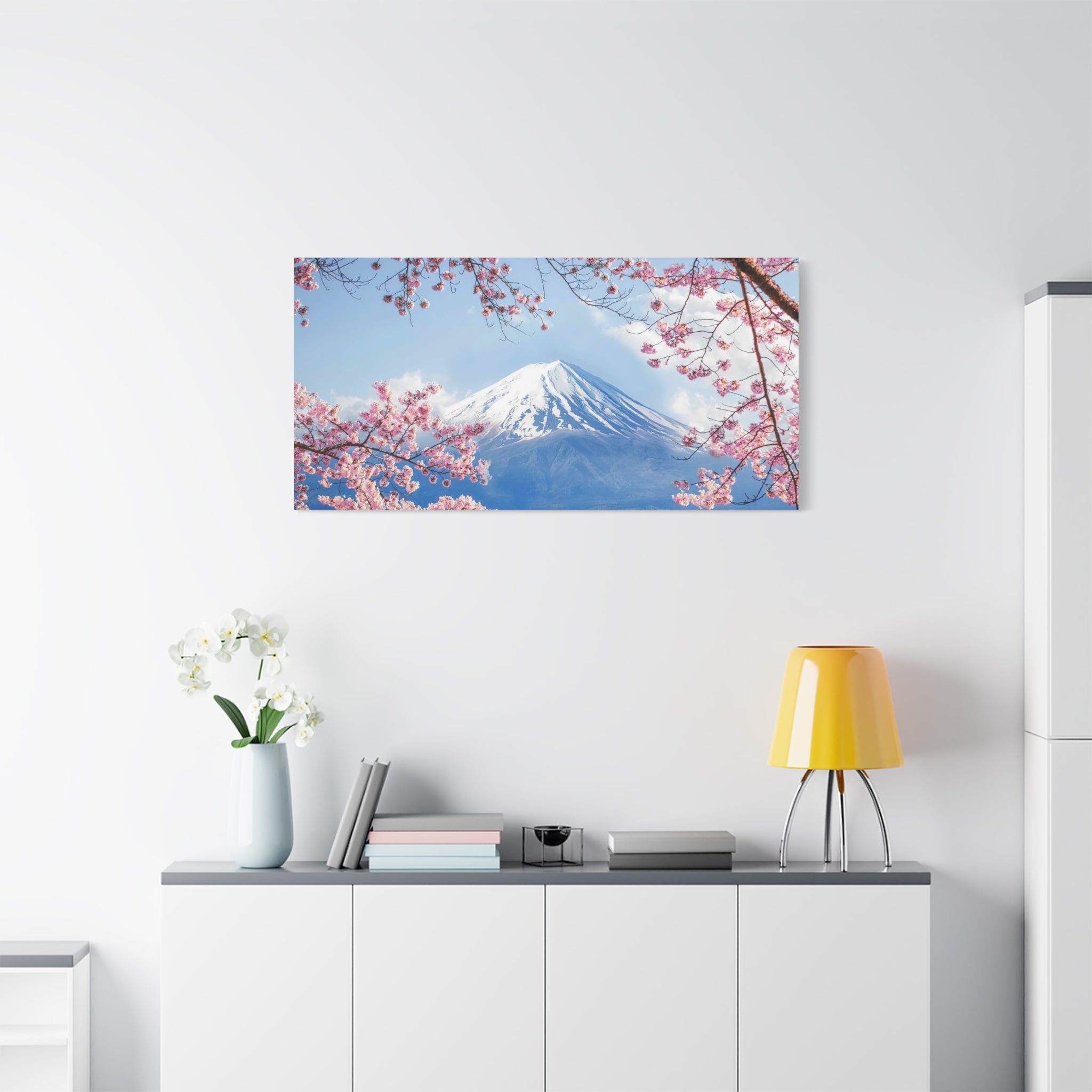 canvas-print-mount-fuji-cherry-blossom-wall-art-scenery-winter-sakura-flower-decor-stretched-matte-japanese-landscape-home-de