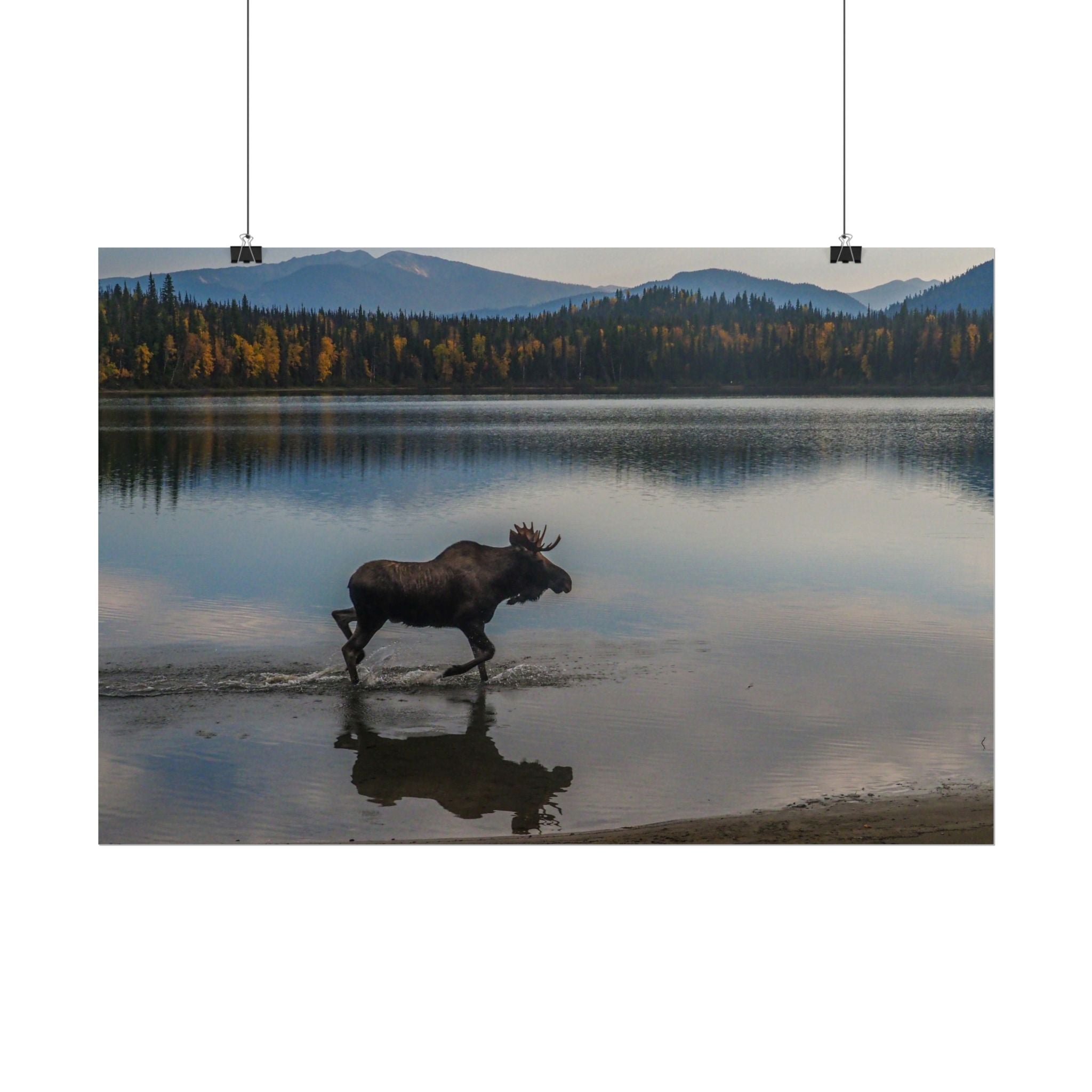 rustic-moose-poster-wall-decor-cabin-lodge-wildlife-painting-nature-home-decor-wilderness-animal-poster-farmhouse-wall-art