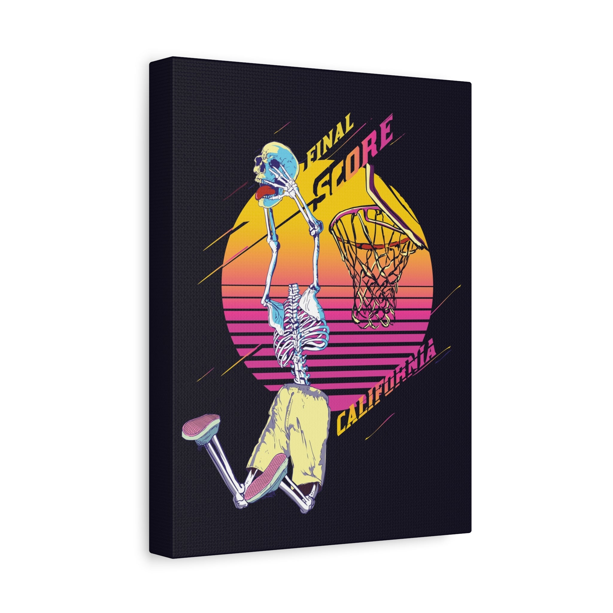 california-basketball-canvas-wall-art-basketball-prints-skull-art-retro-basketball-decor-basketball-home-wall-decor-housewarm