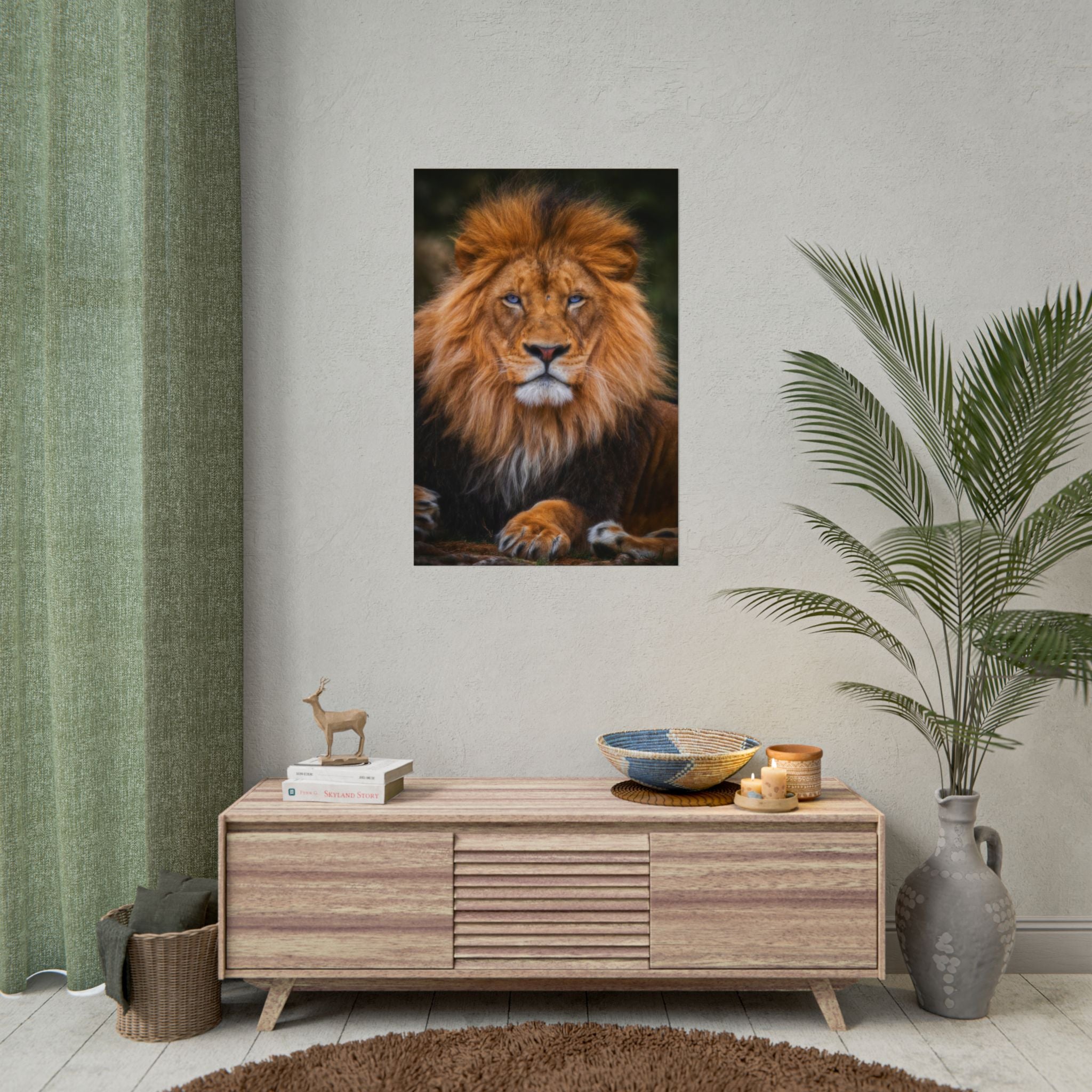 blue-eyed-lion-poster-wall-art-wildlife-home-decor-animal-lover-gift-safari-decoration-wildlife-art-print-lion-wall-decor