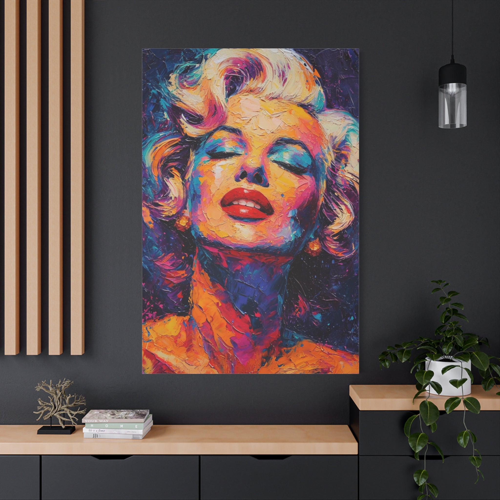 marilyn-monroe-canvas-print-stylish-wall-decor-with-brush-effect-elegant-home-decor-chic-wall-art