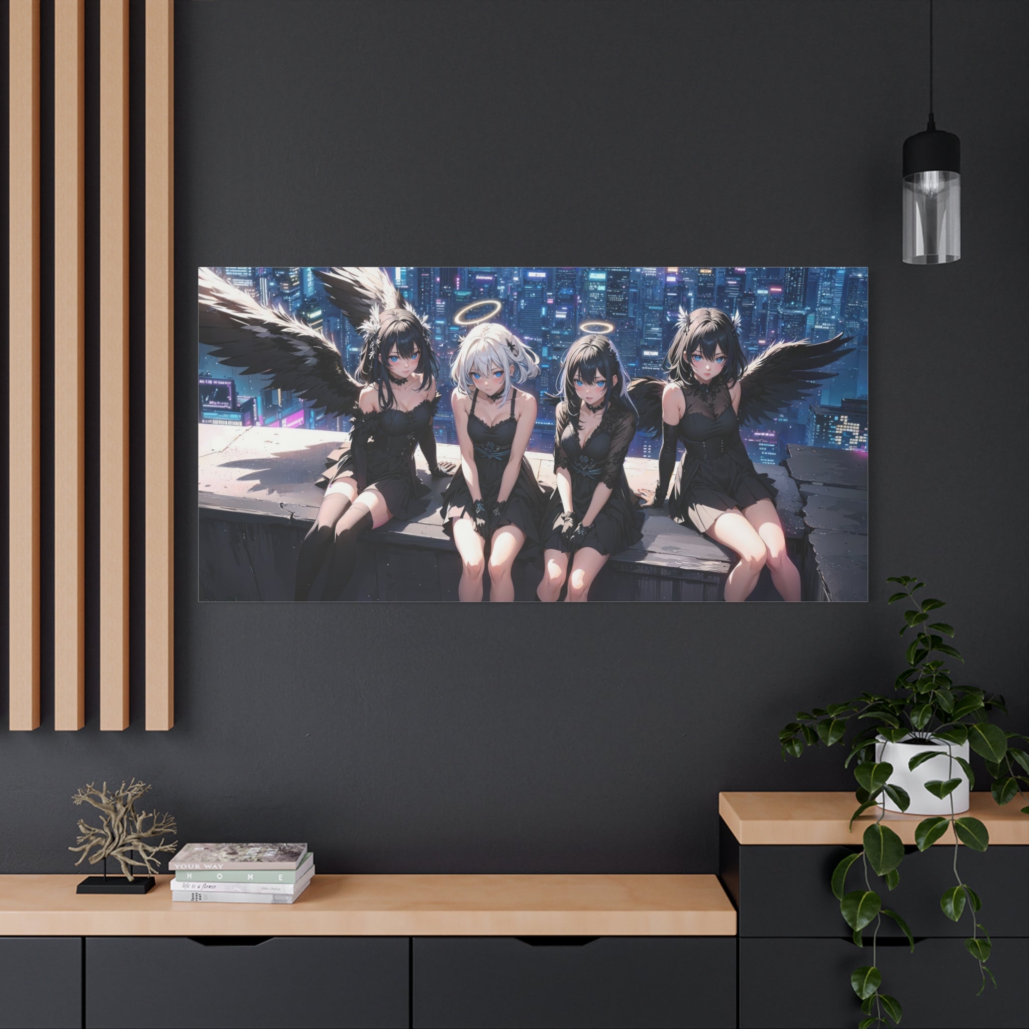 canvas-print-anime-angels-anime-lover-canvas-wall-art-matte-stretched-wall-art-beautiful-anime-girls-decor-anime-print-anime-