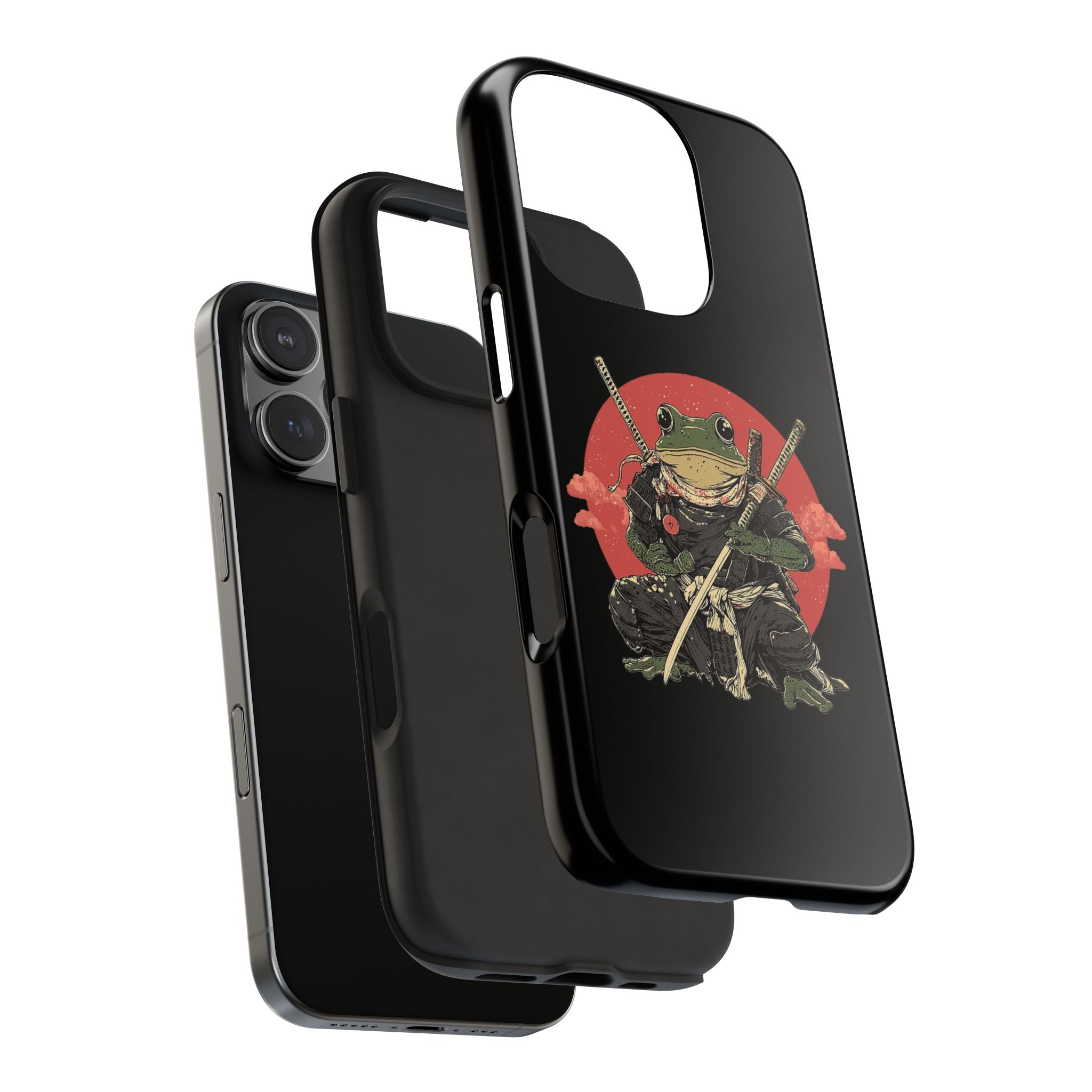retro-vintage-ninja-frog-iphone-tough-case-red-sun-japanese-samurai-frog-design-ninja-warrior-black-iphone-hard-cover