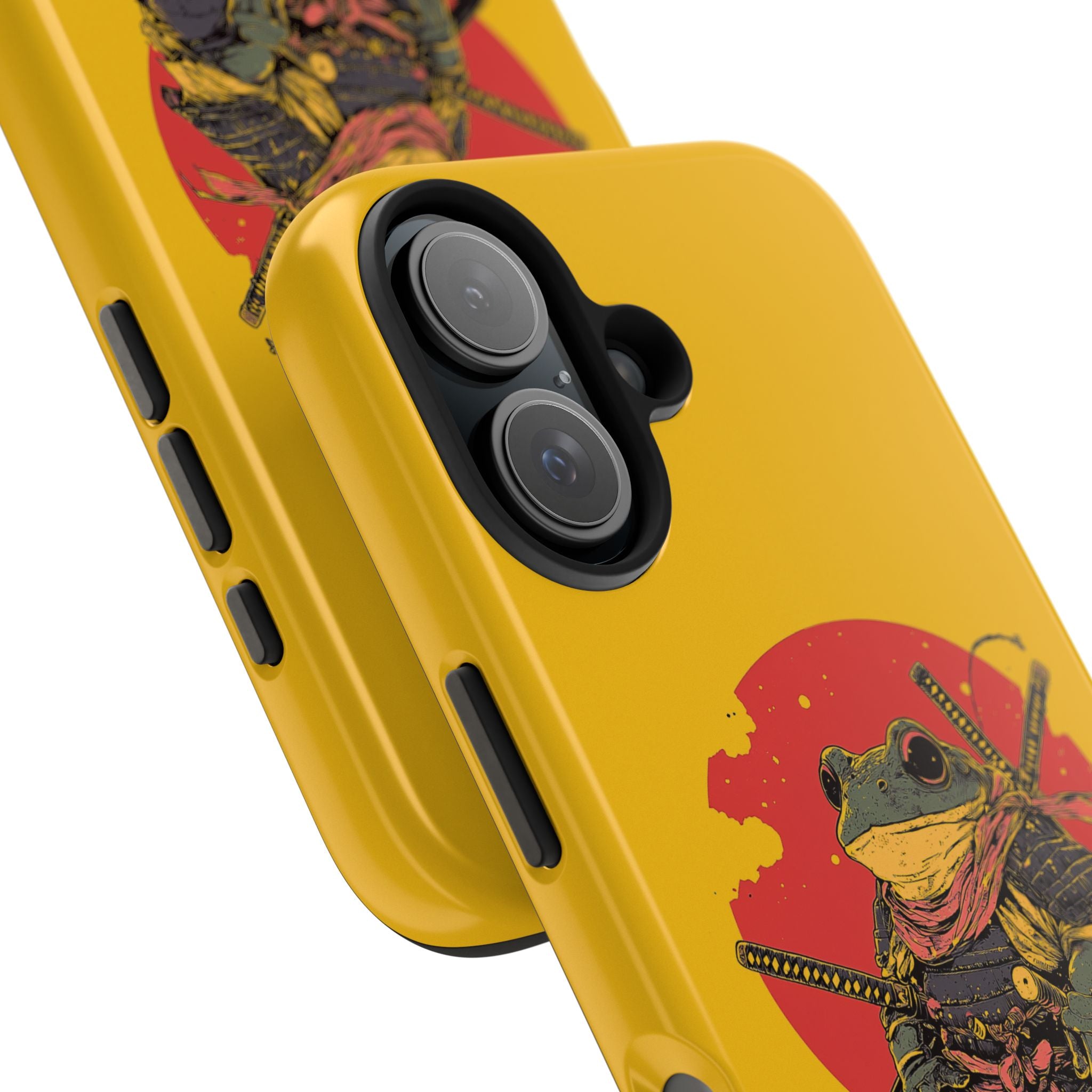 retro-vintage-ninja-frog-iphone-tough-case-red-sun-japanese-samurai-frog-design-ninja-warrior-yellow-iphone-hard-cover