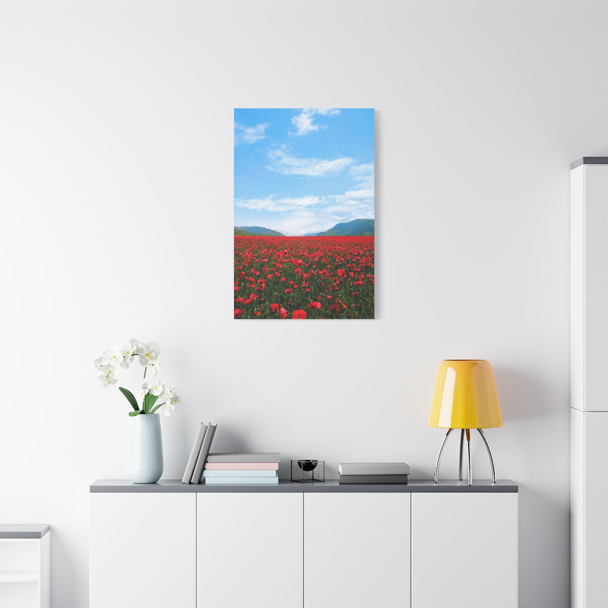 canvas-wall-art-red-poppy-flower-print-spring-floral-decor-matte-stretched-1-25-inch-home-office-decoration