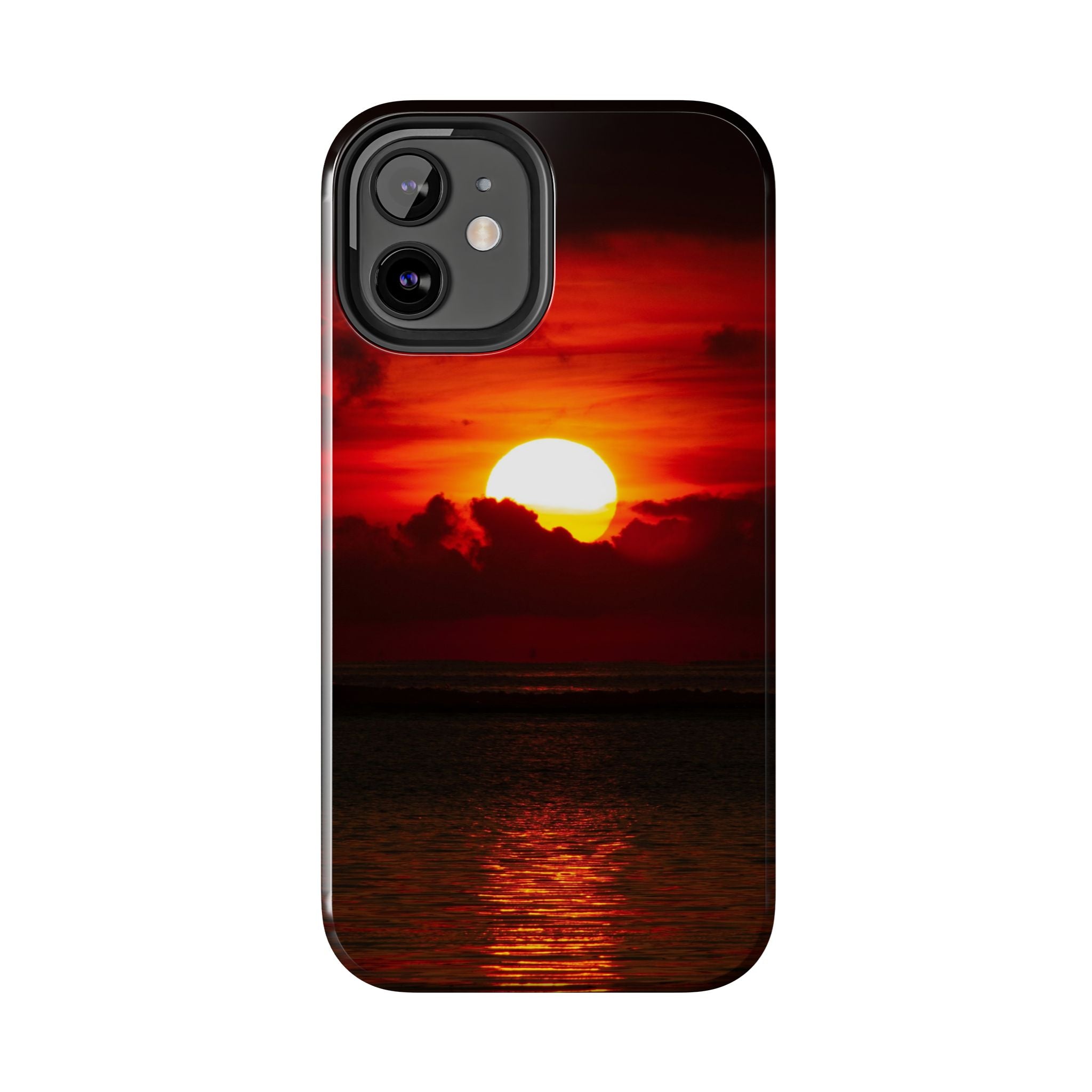 iphone-tough-case-red-sunset-protective-phone-cover-durable-smartphone-case-hard-shell-phone-case-sunset-lover-gift-red-phone