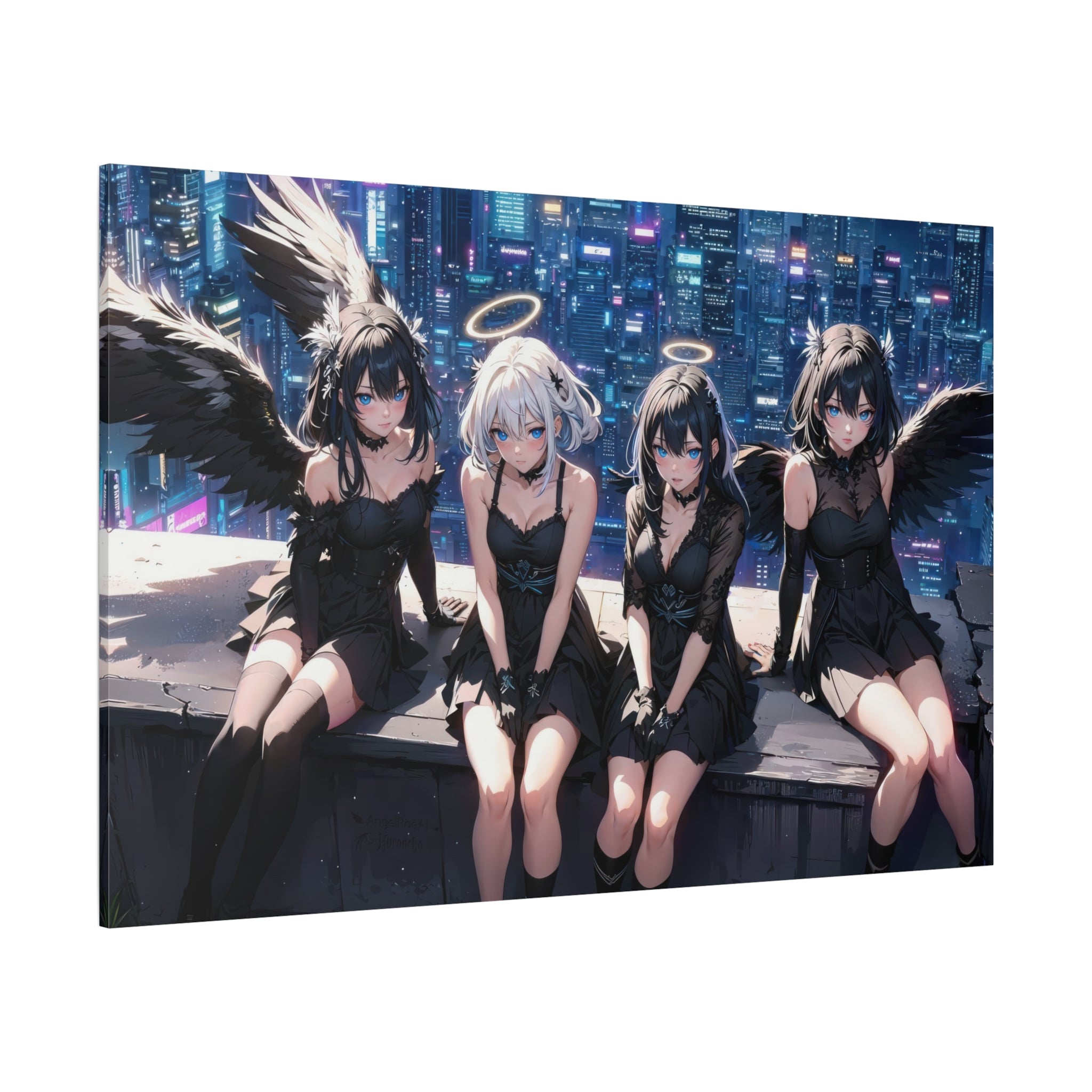 canvas-print-anime-angels-anime-lover-canvas-wall-art-matte-stretched-wall-art-beautiful-anime-girls-decor-anime-print-anime-