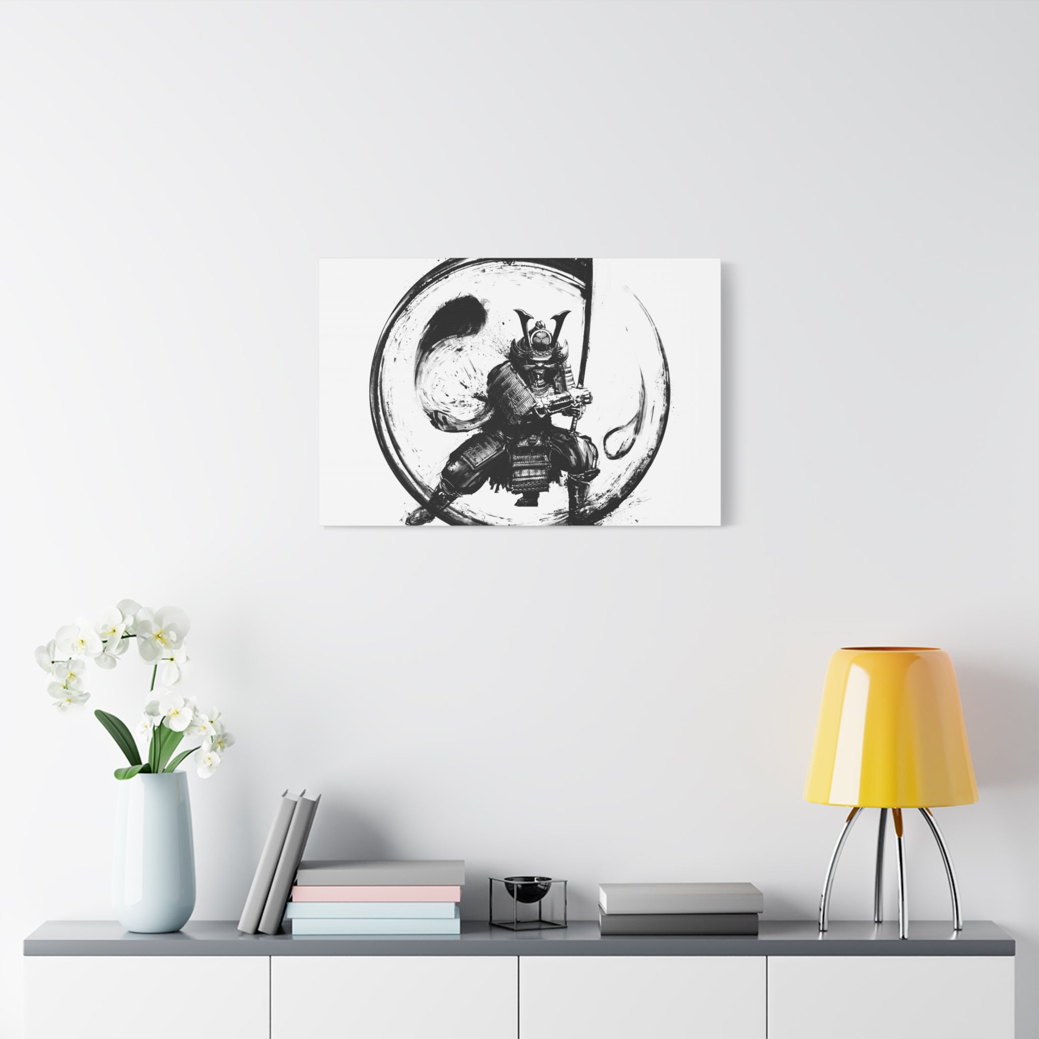 canvas-wall-art-japanese-samurai-ying-yang-katana-oni-mask-black-and-white-home-decor-zen-wall-hanging-asian-art-samurai-swor