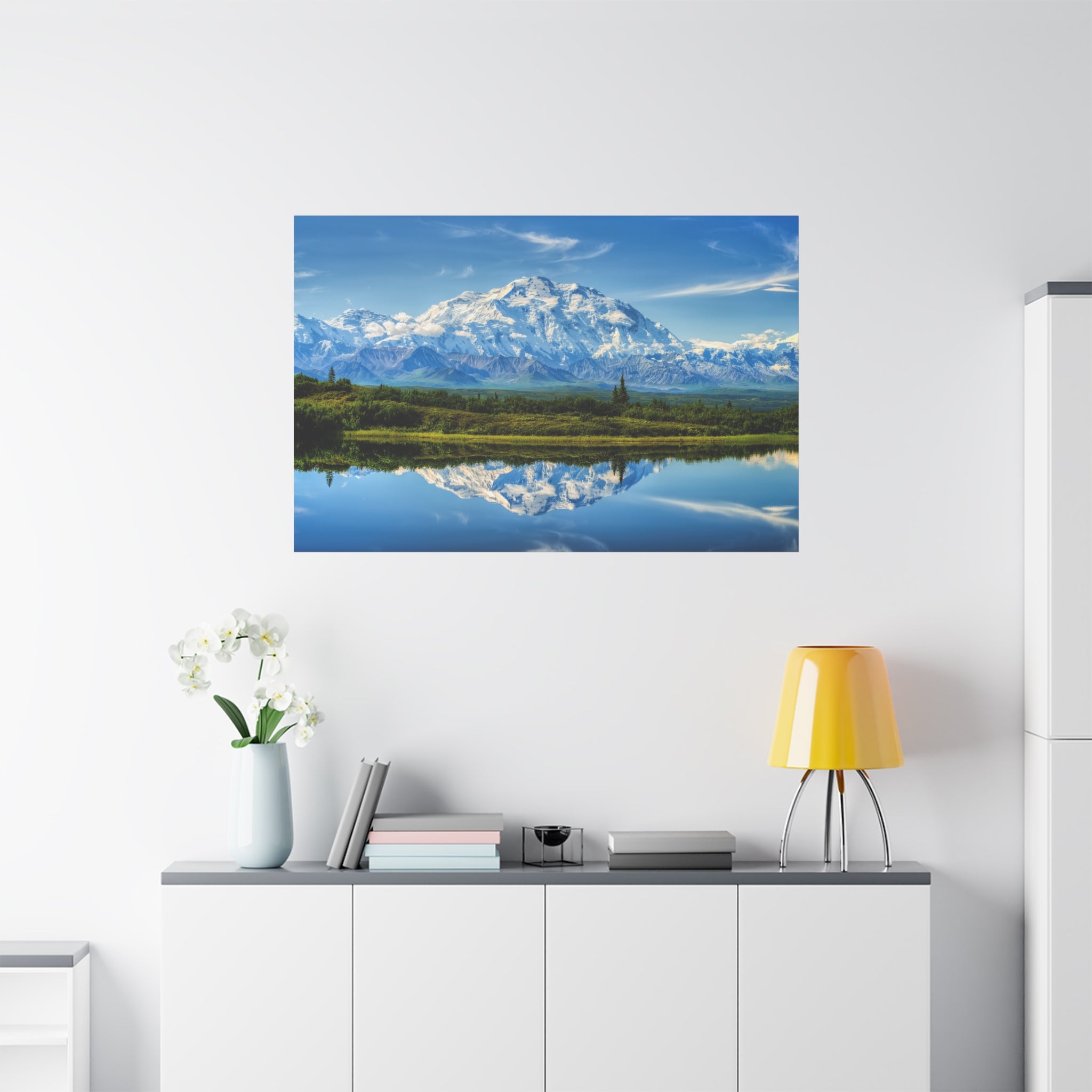 canvas-print-snowy-mountain-nature-scenery-wall-art-river-reflection-winter-wall-art-misty-landscape-home-decor-gift-for-natu