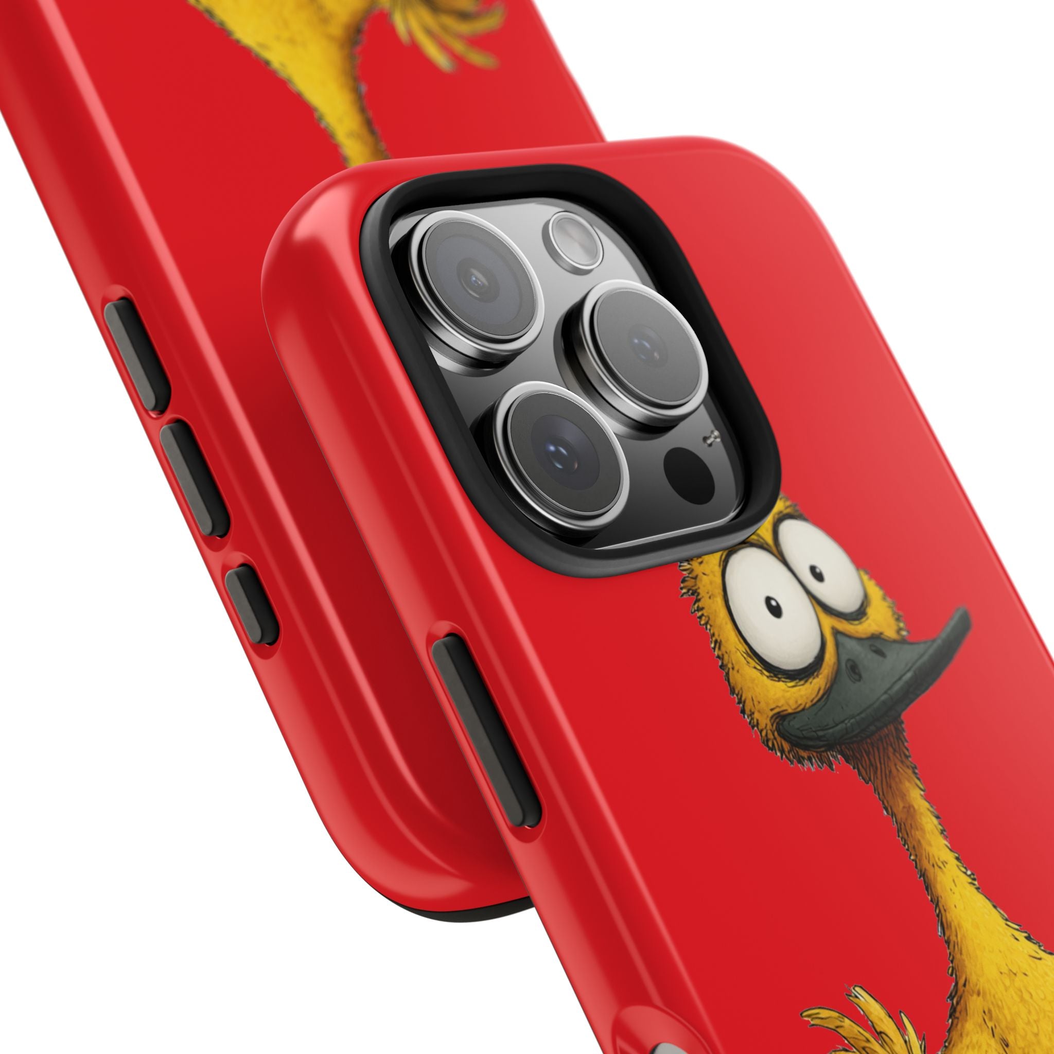 Quirky Funny Duck iPhone Tough Case - Kawaii Animal Phone Cover - Protective Phone Cover - Yellow iPhone Case