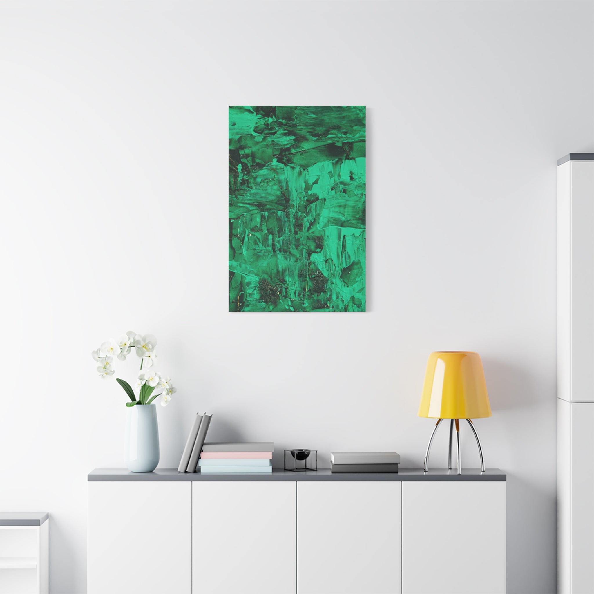 canvas-print-abstract-green-painting-wall-art-home-decor-office-decor-green-canvas-bedroom-gallery-wrap-modern-art-green-prin