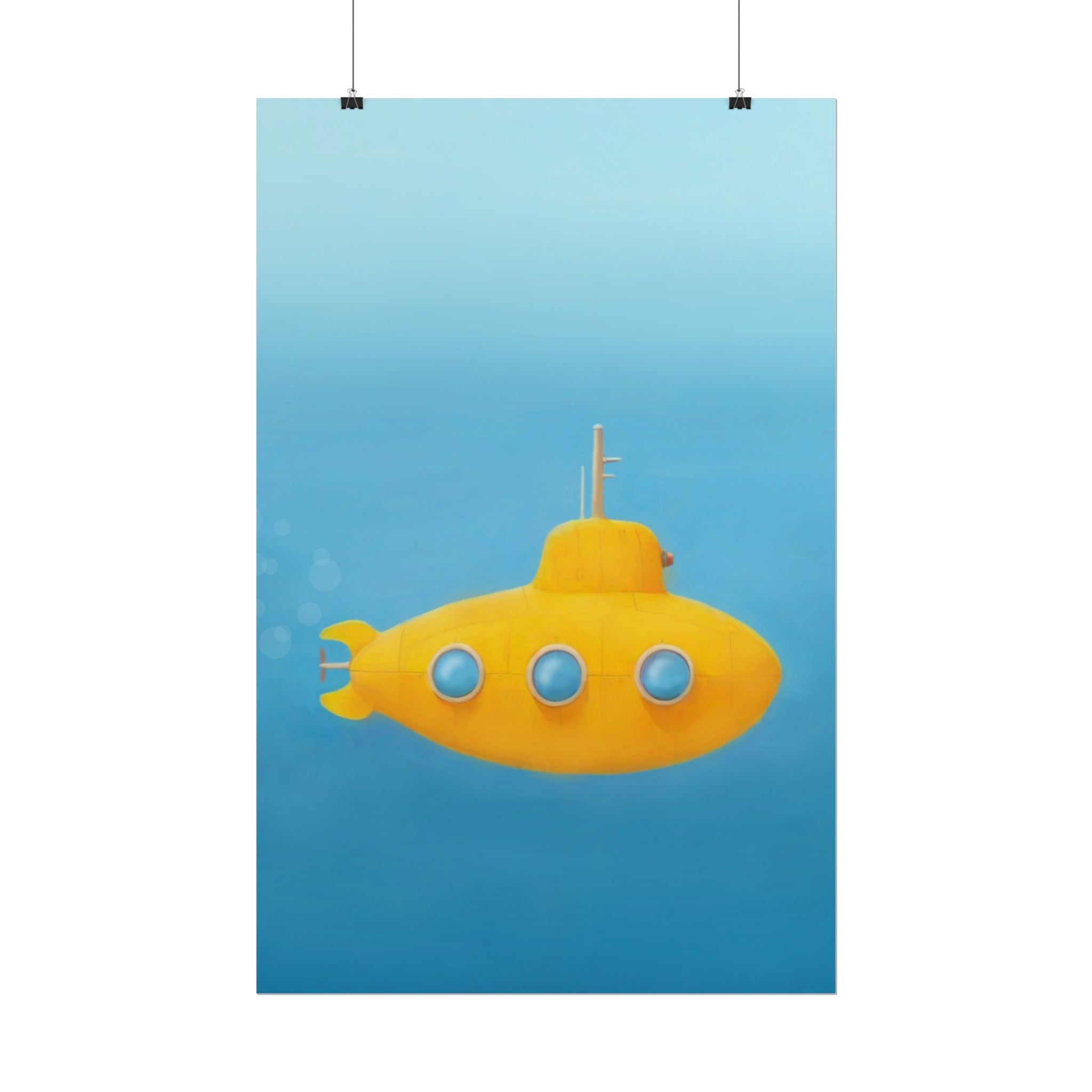 yellow-submarine-nursery-poster-art-fine-art-poster-wall-art-submarine-print-yellow-nursery-decor-gender-neutral-nursery