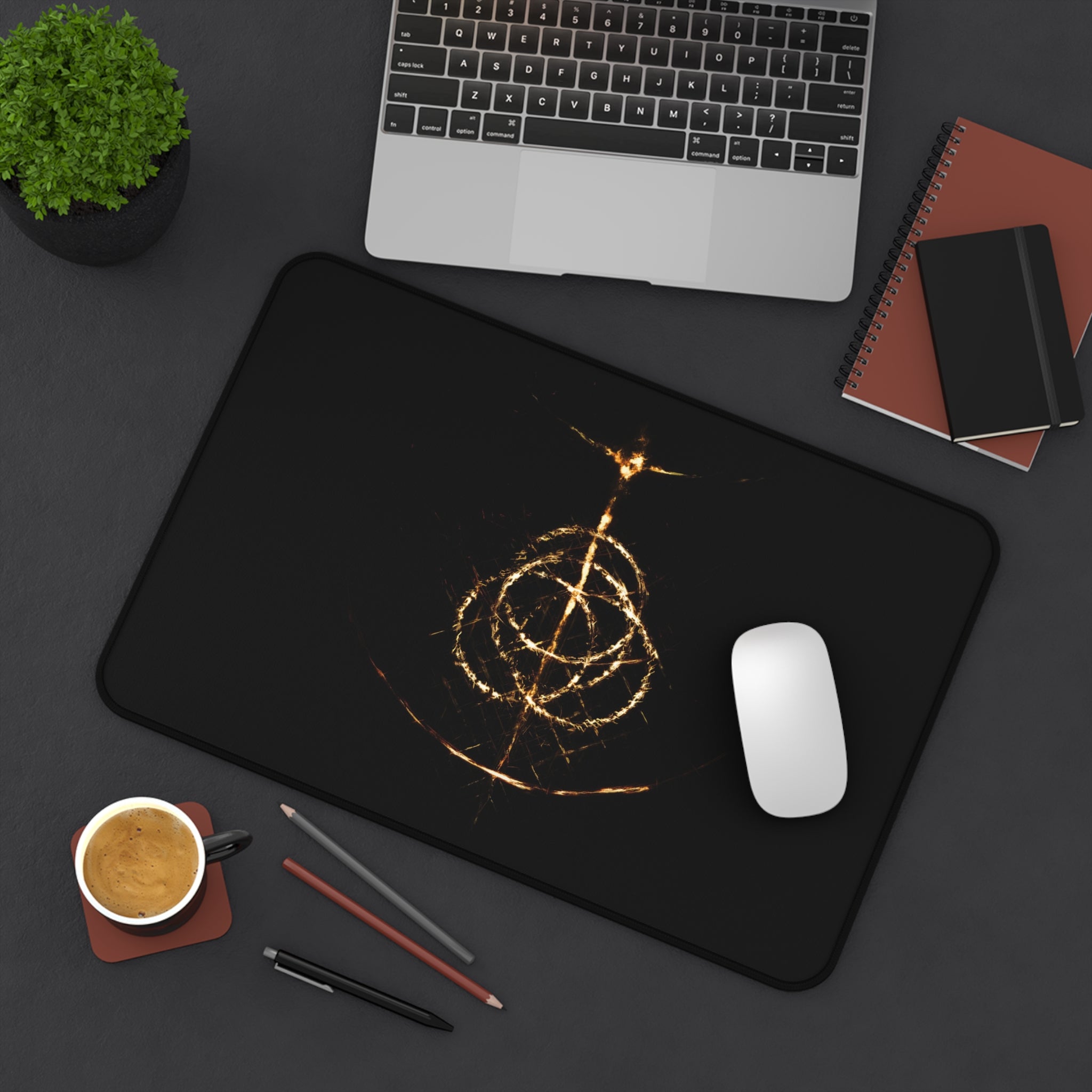 black-gold-elden-ring-logo-mouse-pad-xl-gaming-desk-pad-shadow-of-the-erdtree-medival-armor-gamer-se