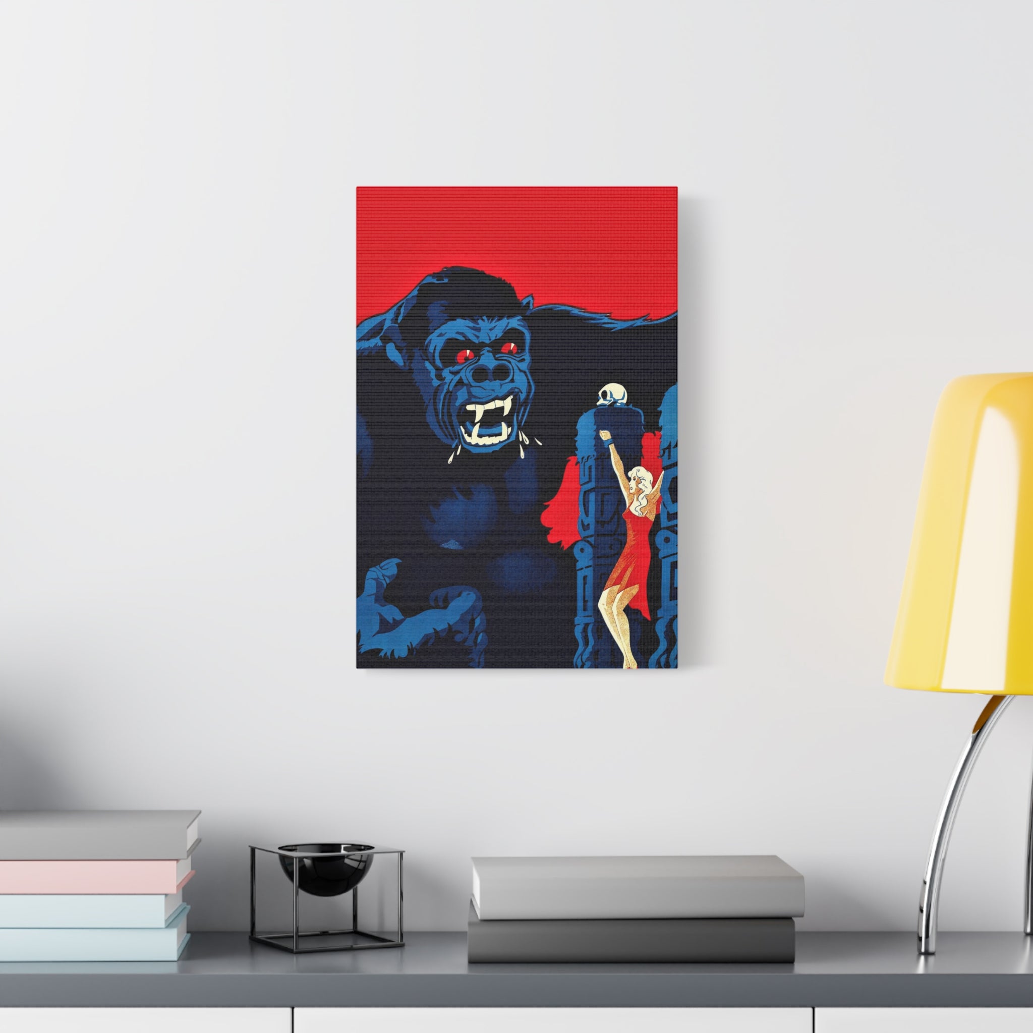 canvas-print-vintage-danish-movie-poster-for-king-kong-wall-art-decor-retro-wall-art-stretched-canvas-print-matte-canvas-art-