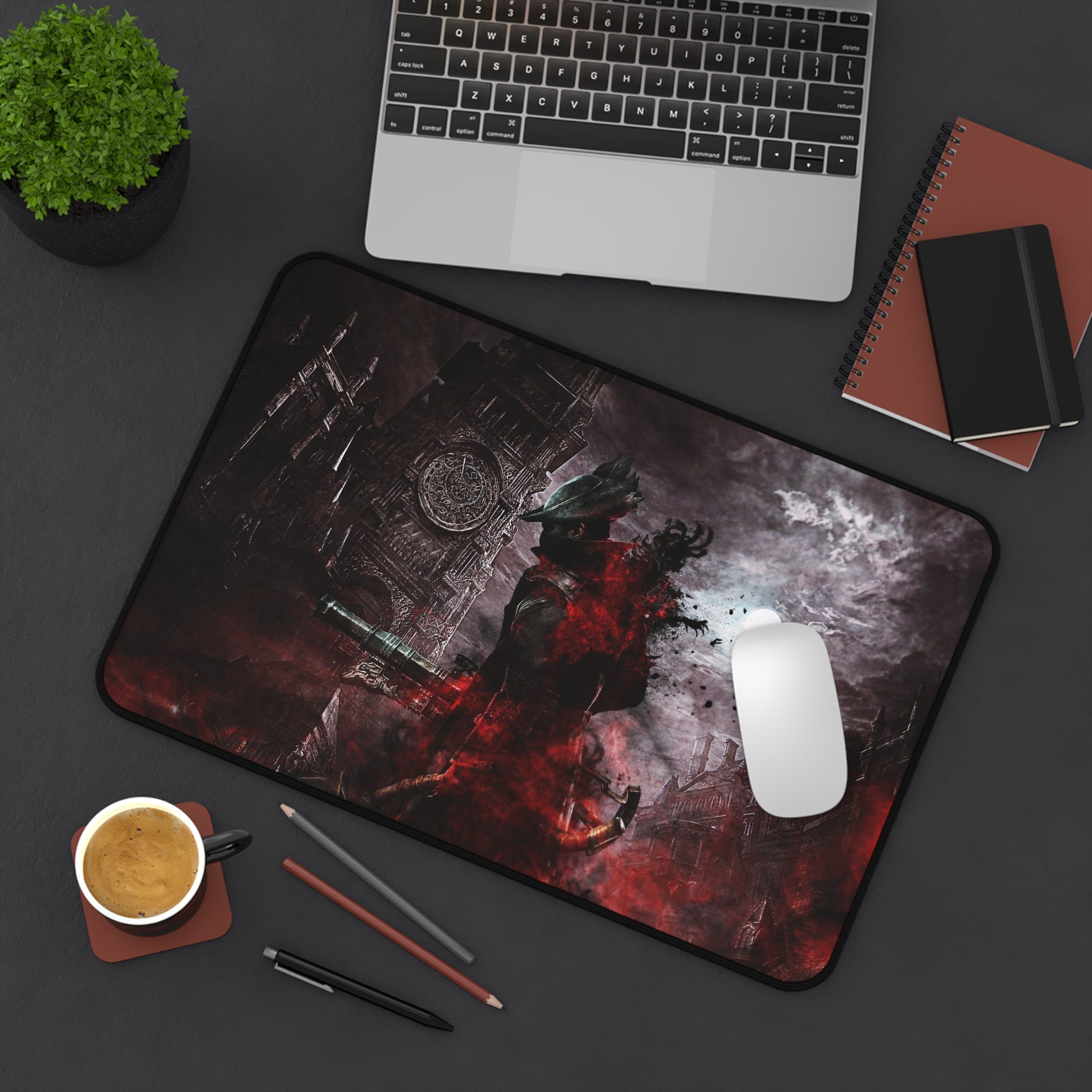 bloodborne-mouse-pad-the-hunter-desk-pad-large-gaming-desk-mat-fantasy-protective-desk-pad
