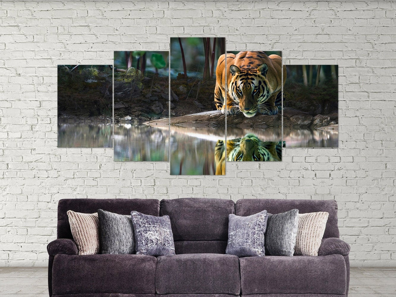 tiger-eye-animal-art-tiger-lovers-5-piece-canvas-wall-art-fantasy-canvas-print-tiger-decor-art-large-wall-art-multi-panel-gif