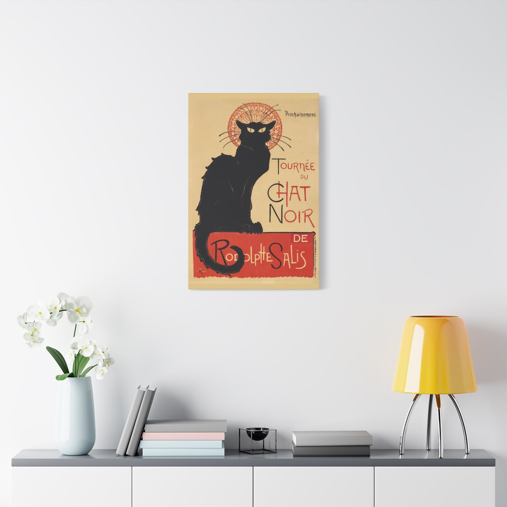 canvas-print-tournee-du-chat-noir-wall-art-matte-canvas-stretched-home-decor-living-room-theophile-steinlen-art-cat