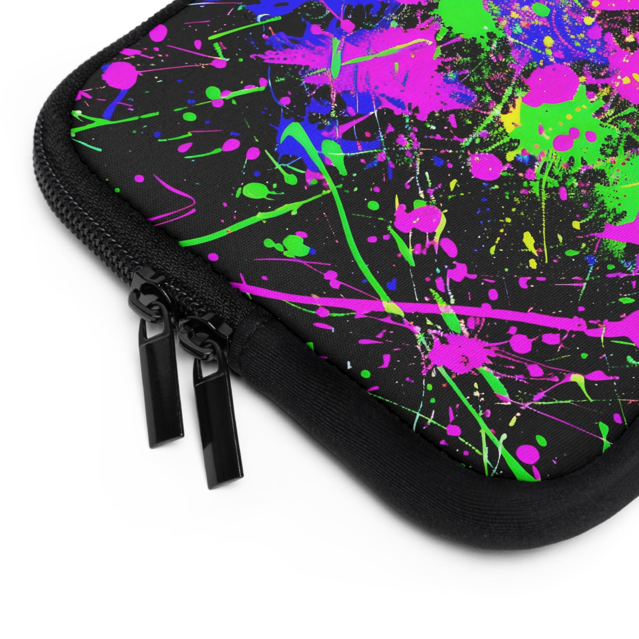 neon-abstract-paint-splatter-laptop-sleeve-green-macbook-air-sleeve-unique-tech-accessories-colorful-laptop-case-computer-cov