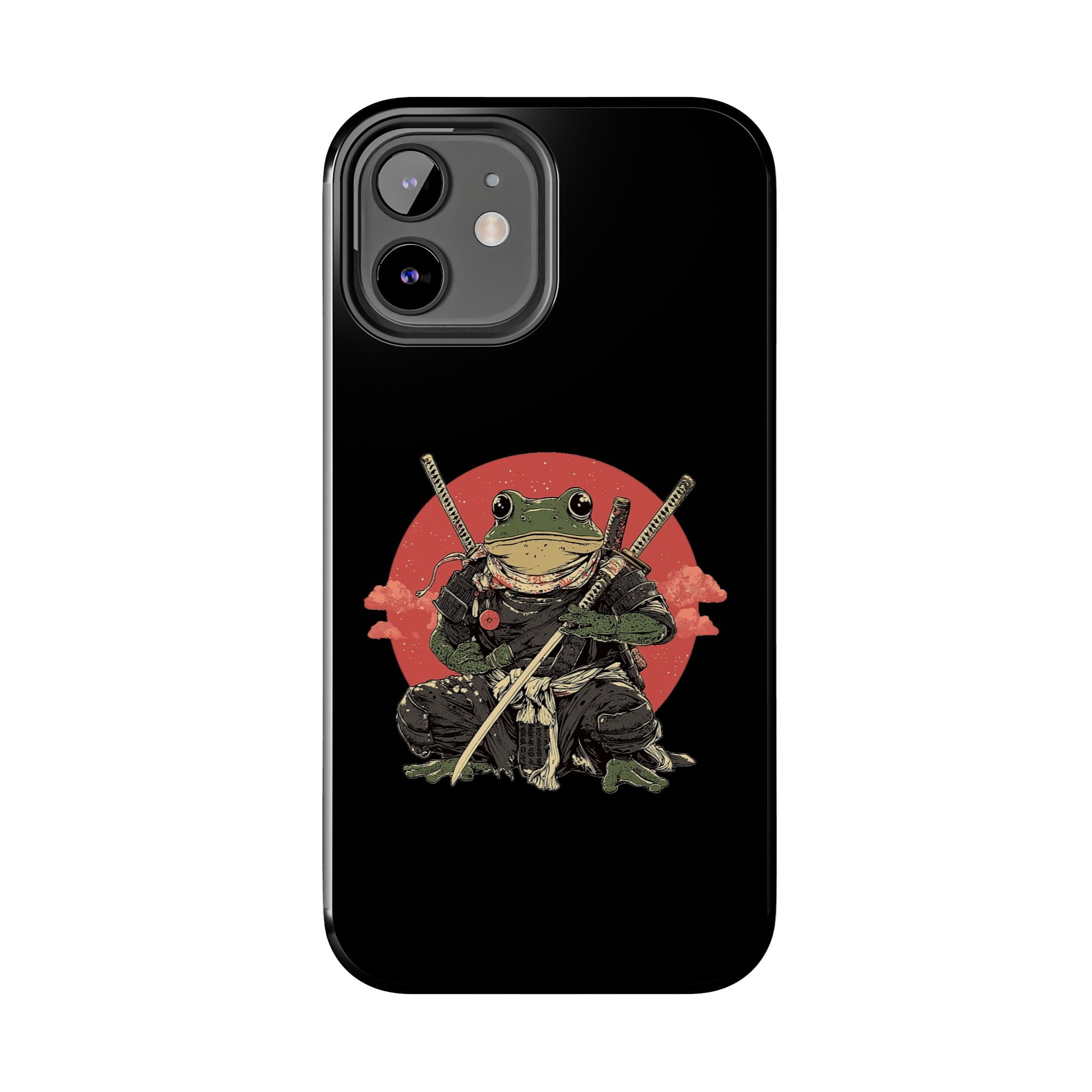 retro-vintage-ninja-frog-iphone-tough-case-red-sun-japanese-samurai-frog-design-ninja-warrior-black-iphone-hard-cover