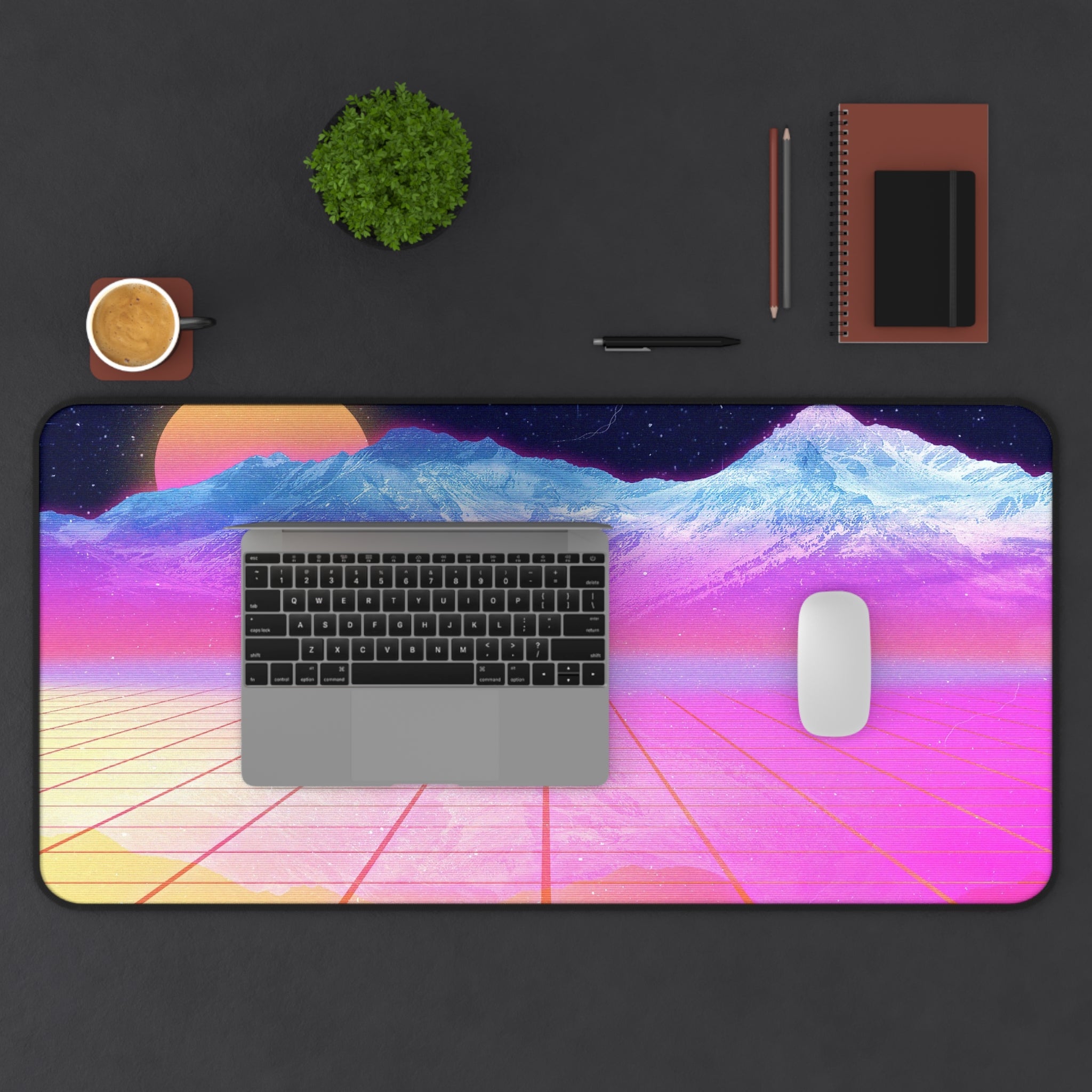 vaporwave-moon-mountains-mouse-pad-retrowave-city-delorean-desk-mat-neon-synthwave-desk-pad-vaporwave-sun-and-mountains