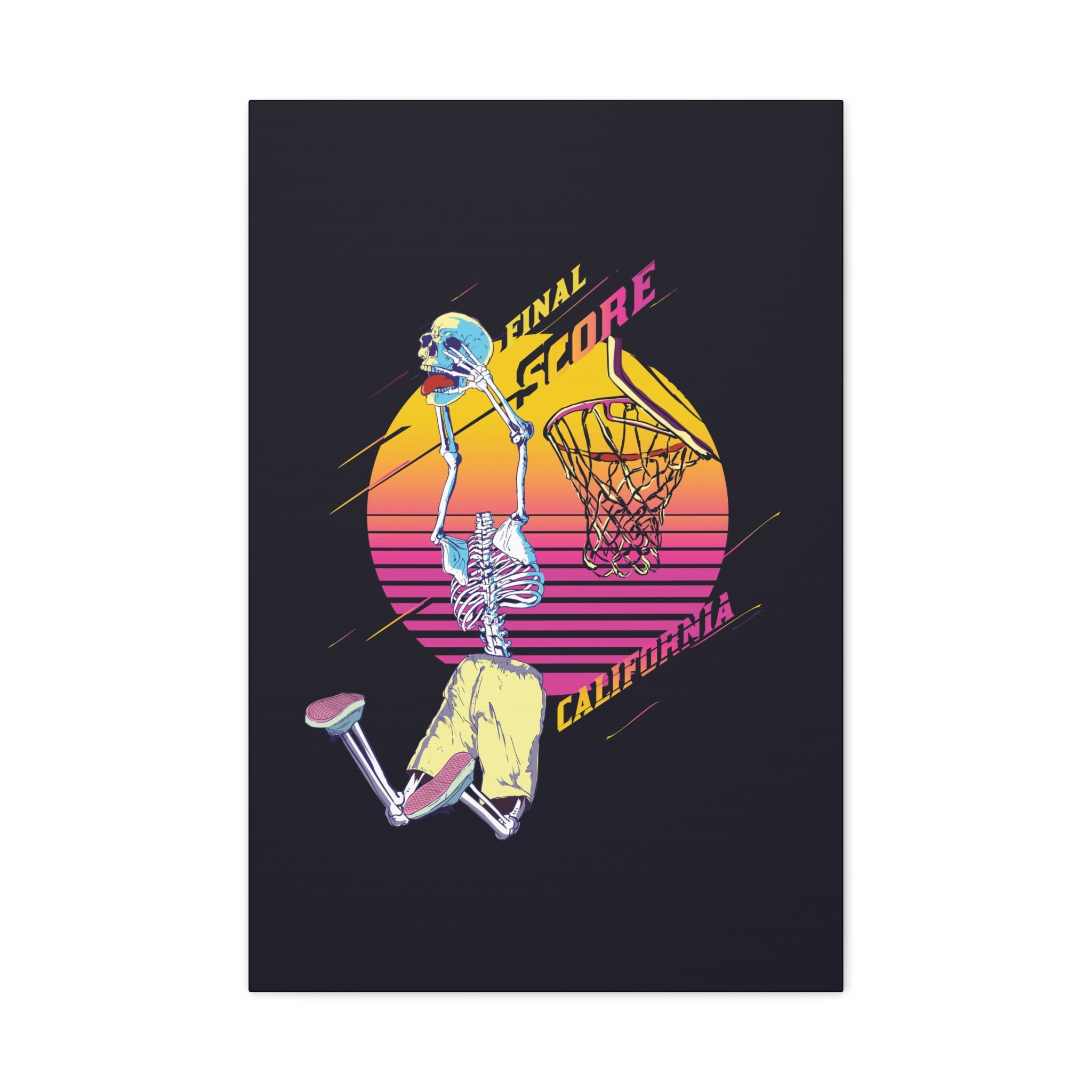 california-basketball-canvas-wall-art-basketball-prints-skull-art-retro-basketball-decor-basketball-home-wall-decor-housewarm