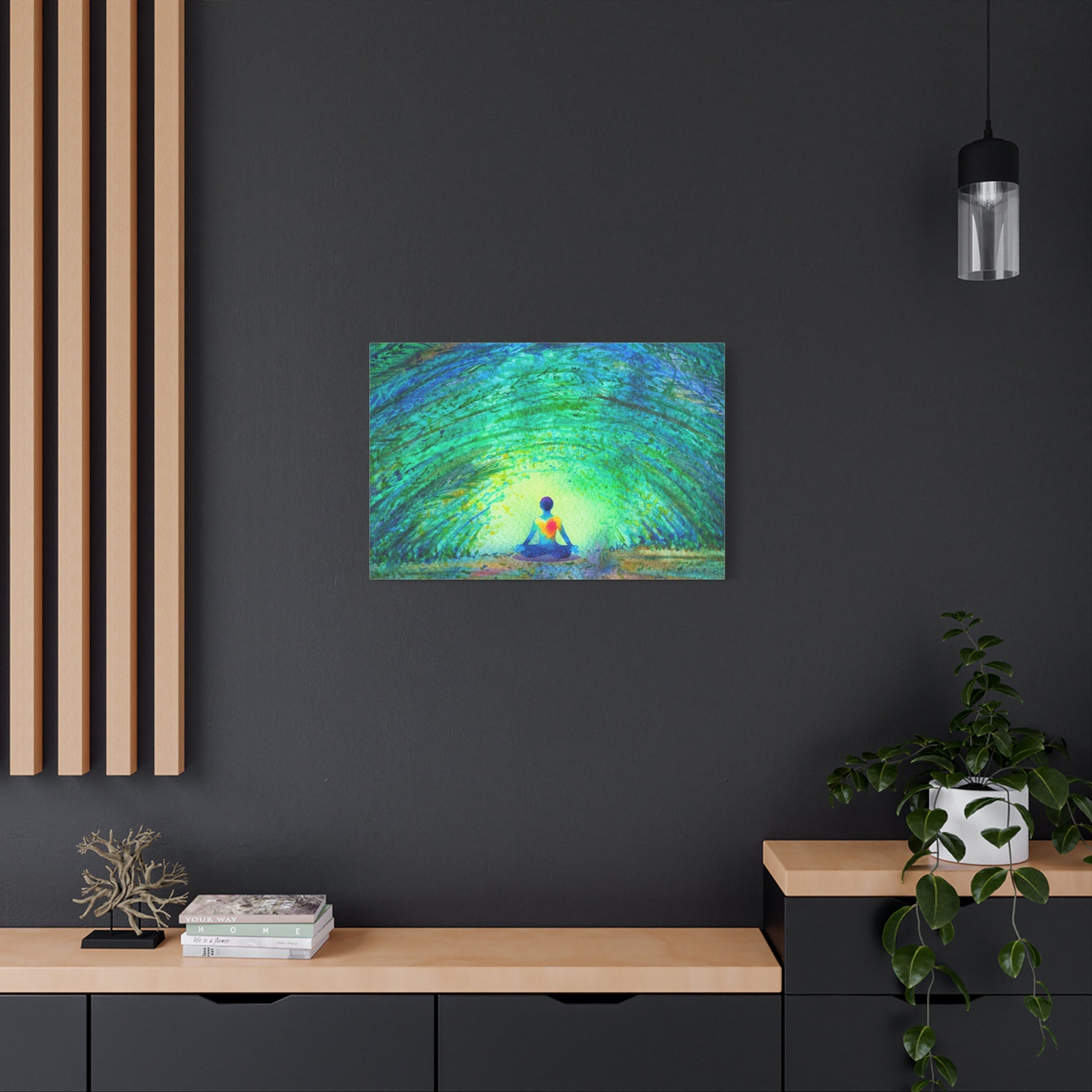 canvas-wall-art-yoga-nature-peace-home-decor-meditation-gift-mindfulness-painting-zen-retreat-print-living-room-decor