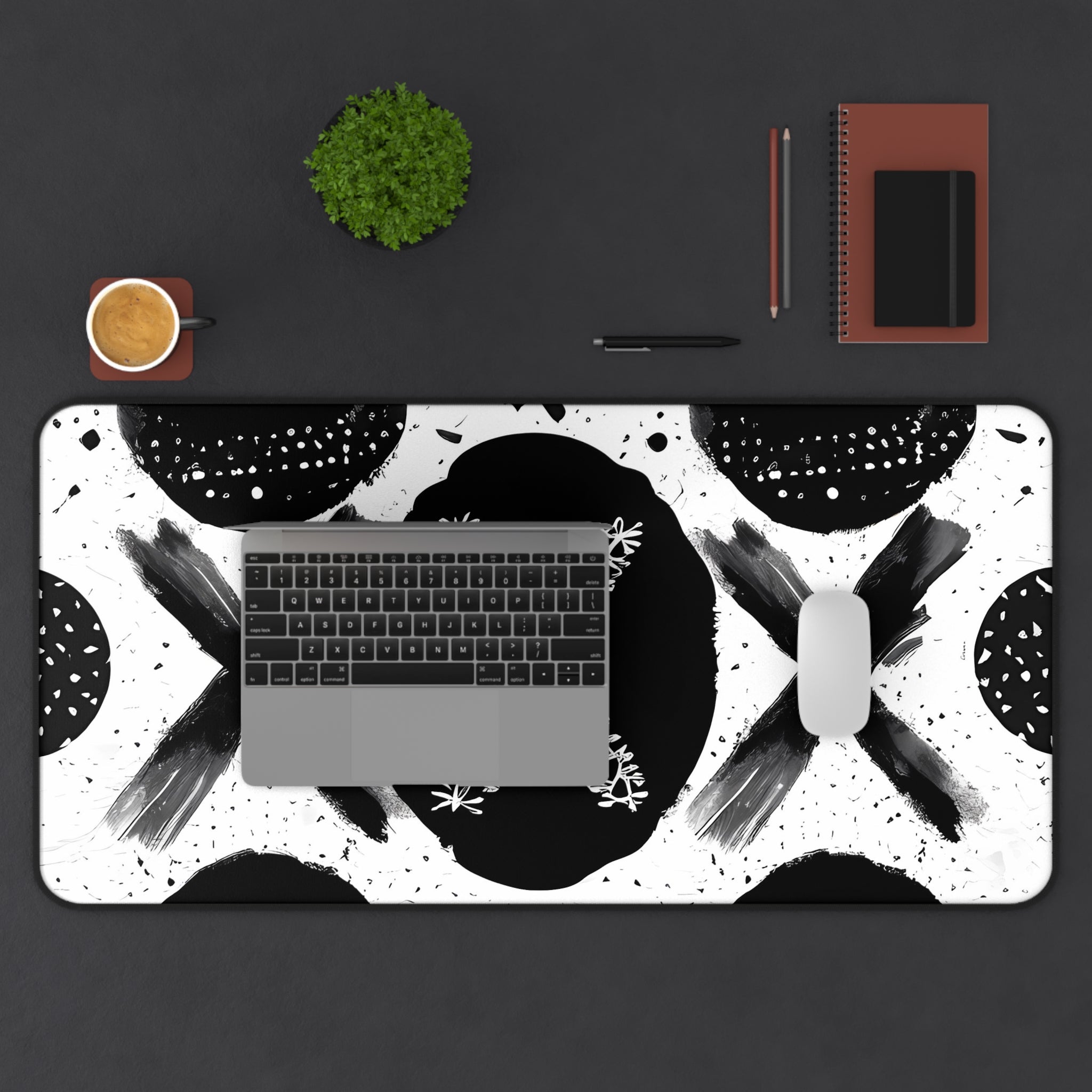 3x-monochrome-mouse-pad-black-and-white-face-desk-mat-sleek-black-and-white-desk-pad-modern-minimalist-mouse-pad