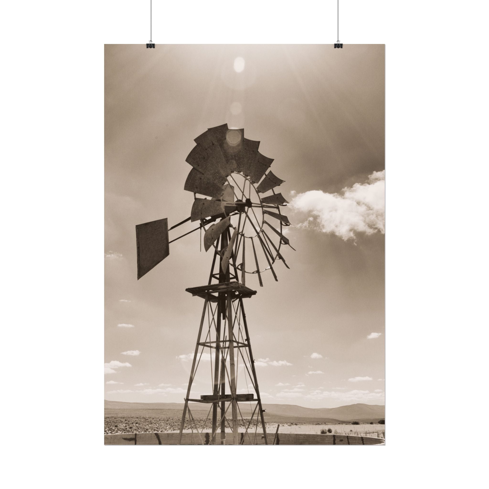 rustic-windmill-photography-poster-print-farm-house-wall-decor-gift-for-farmers-country-home-decor-windmill-wall-art