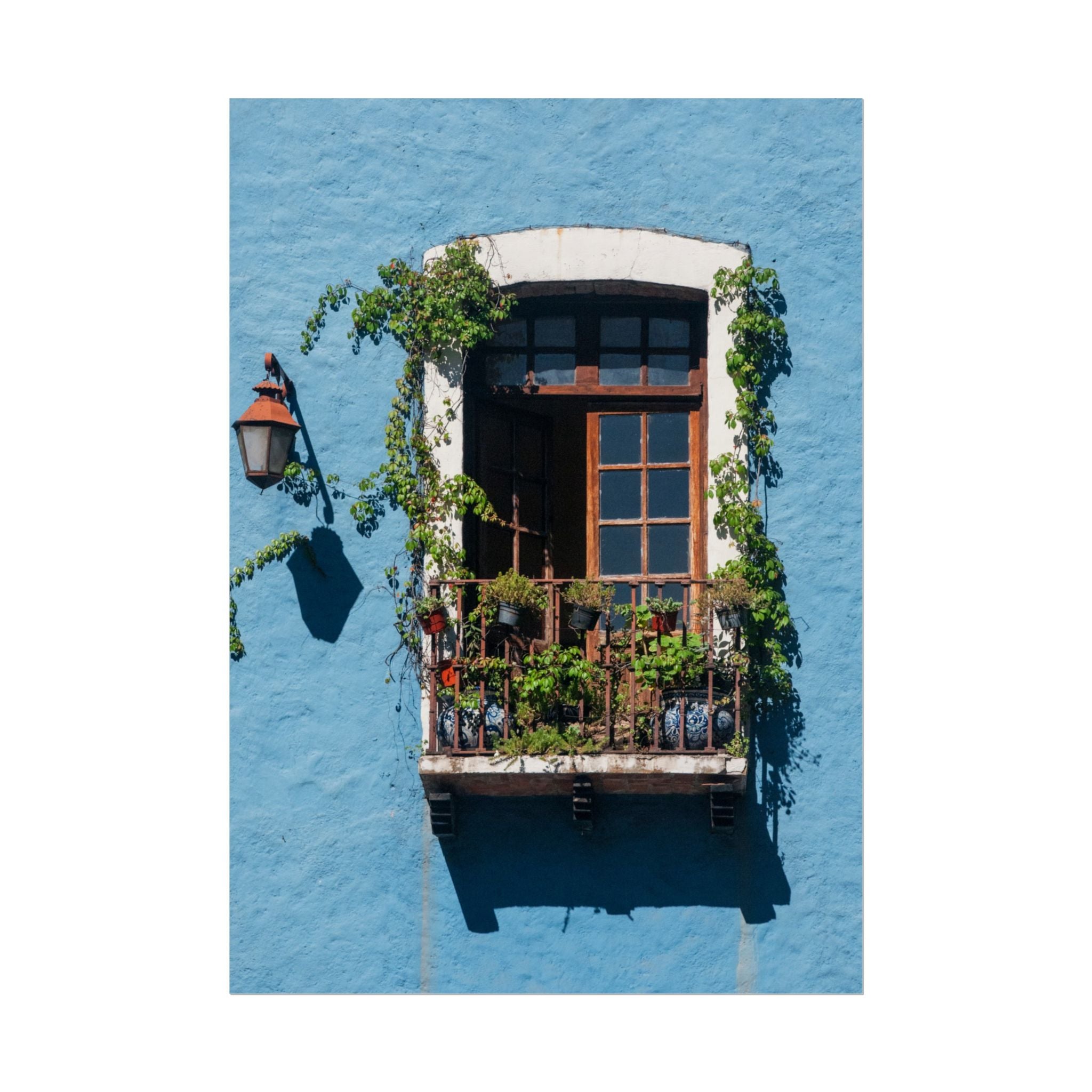 Rolled Posters, Mexican Balcony Home Decor Wall Art Hanging, Living Room Housewarming Gift, Poster Wall Art